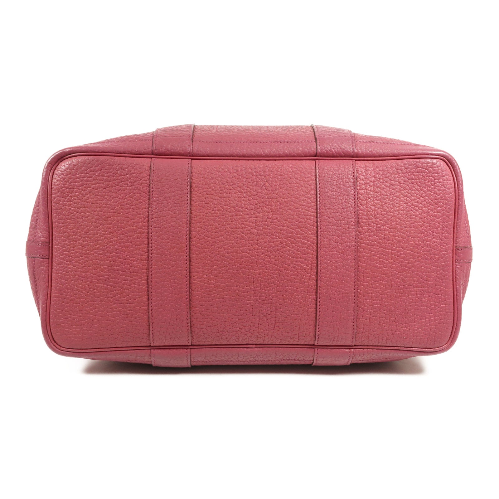 HERMES Fjord皮革Garden Party PM銀扣手挽袋Tosca