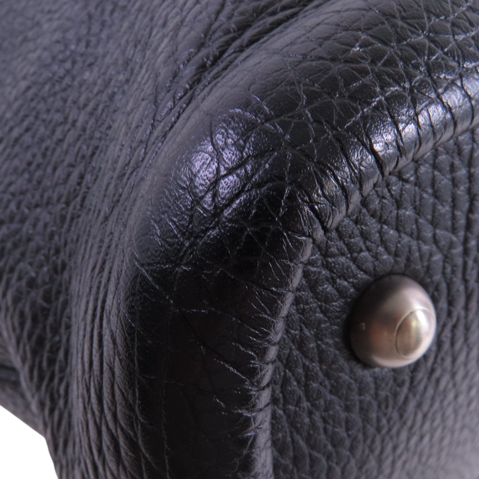 TOD'S 牛皮皮革Hand Bag銀扣手挽袋