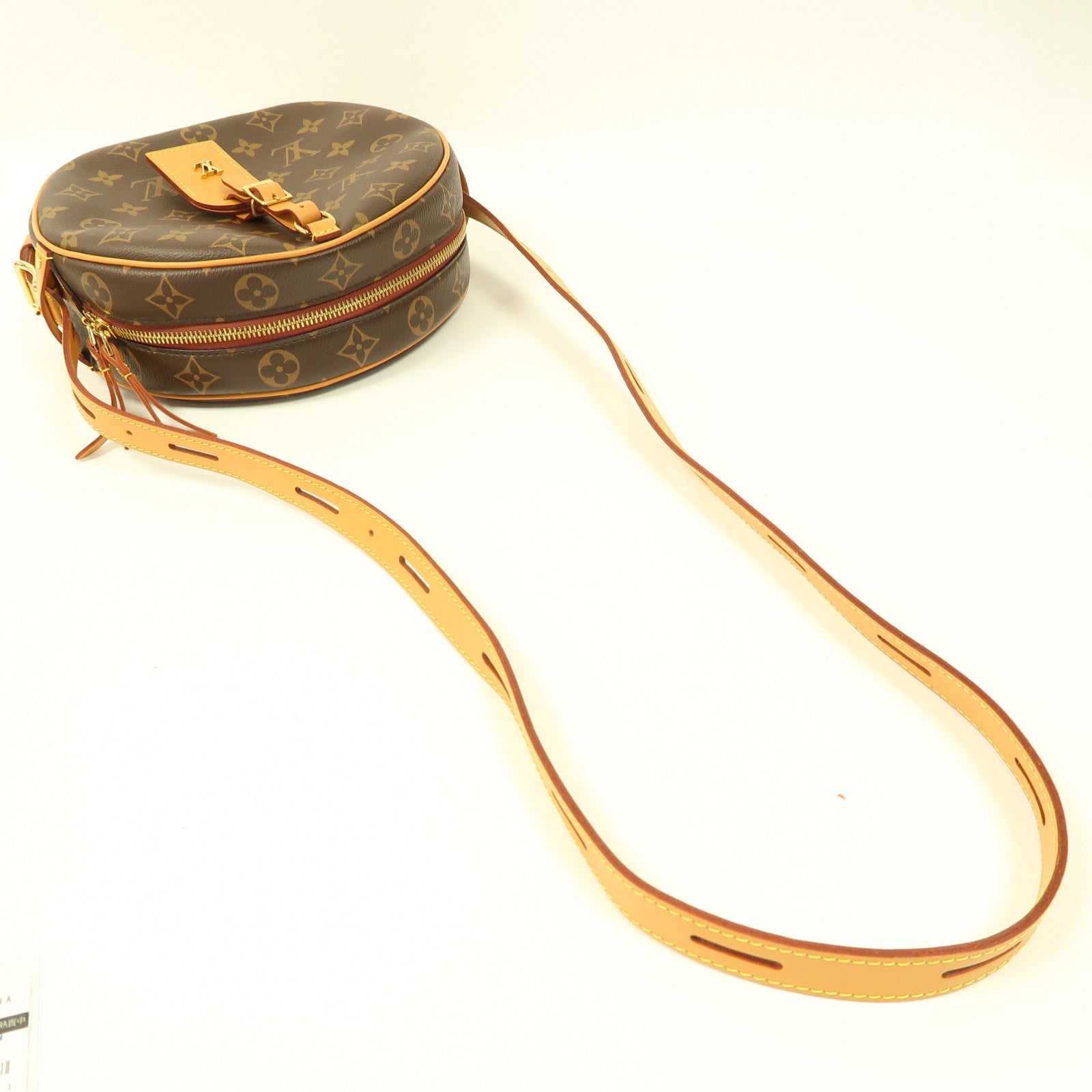 LOUIS VUITTON Monogram Boite Chapeau Souple MM金扣肩背袋啡色