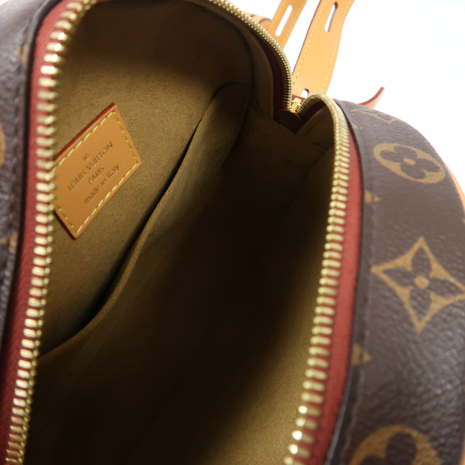 LOUIS VUITTON Monogram Boite Chapeau Souple MM金扣肩背袋啡色