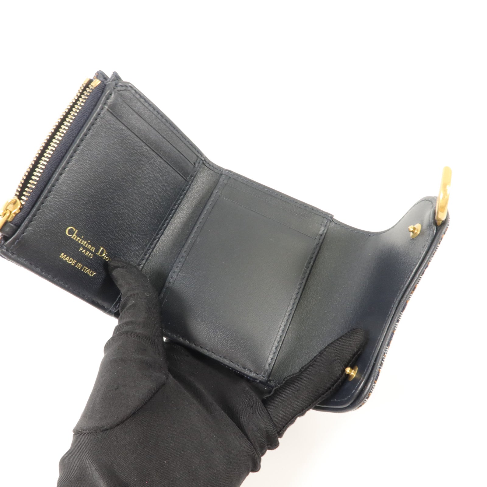 Dior 帆布Saddle Lotus Wallet錢包