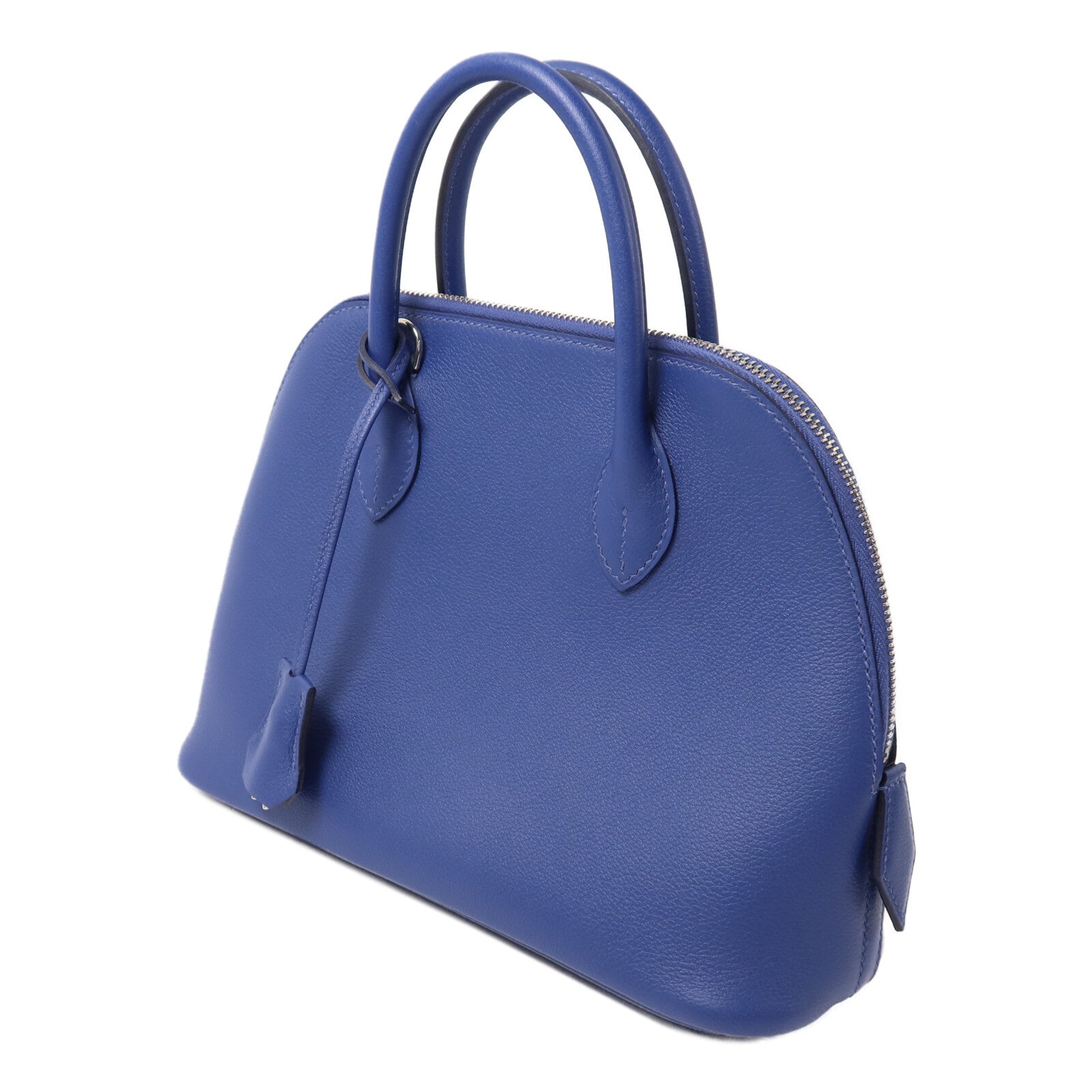 HERMES Evercolor皮革Bolide 25手挽肩背兩用袋Bleu Saphir/Cassis