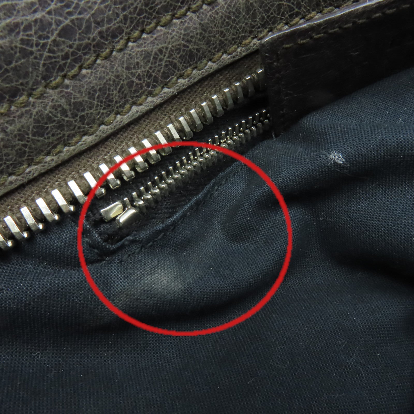 BALENCIAGA 羊皮皮革Giant City手挽肩背兩用袋碳灰色