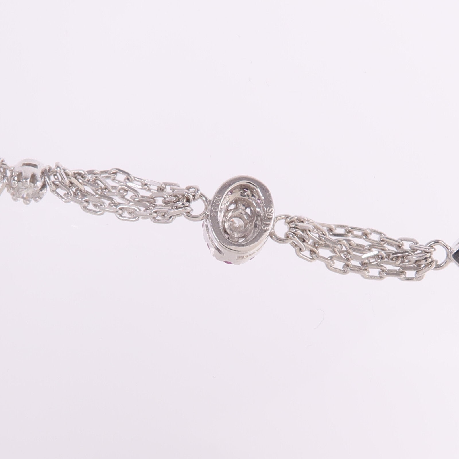JEWELRY 18K白金/黃金Garnet Amethyst Pink Sapphire Diamond Bracelet粉紅藍寶石/柘榴石/紫水晶鑽石手鏈