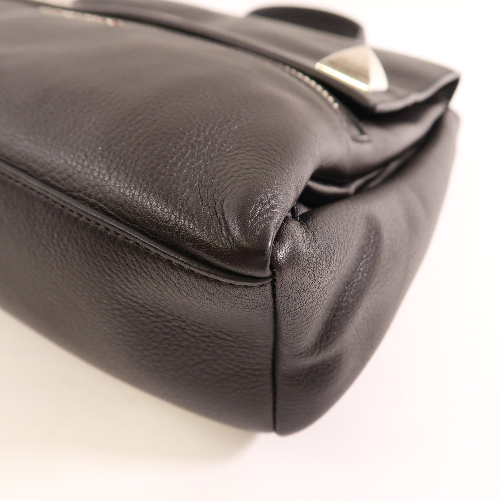GIVENCHY 牛皮皮革2 Way Shoulder銀扣手挽肩背兩用袋