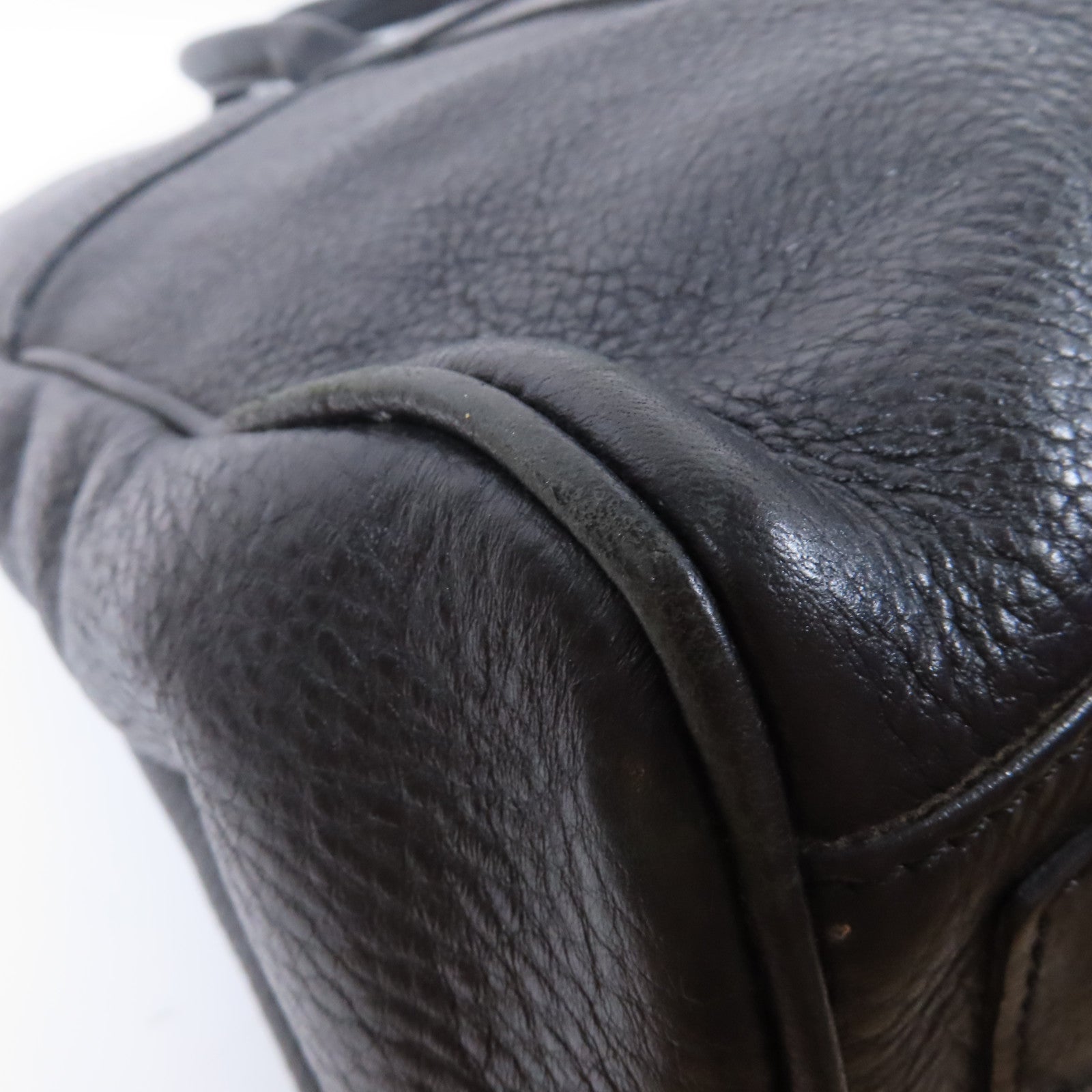 MULBERRY 牛皮皮革Hand Bag金扣肩背袋黑色