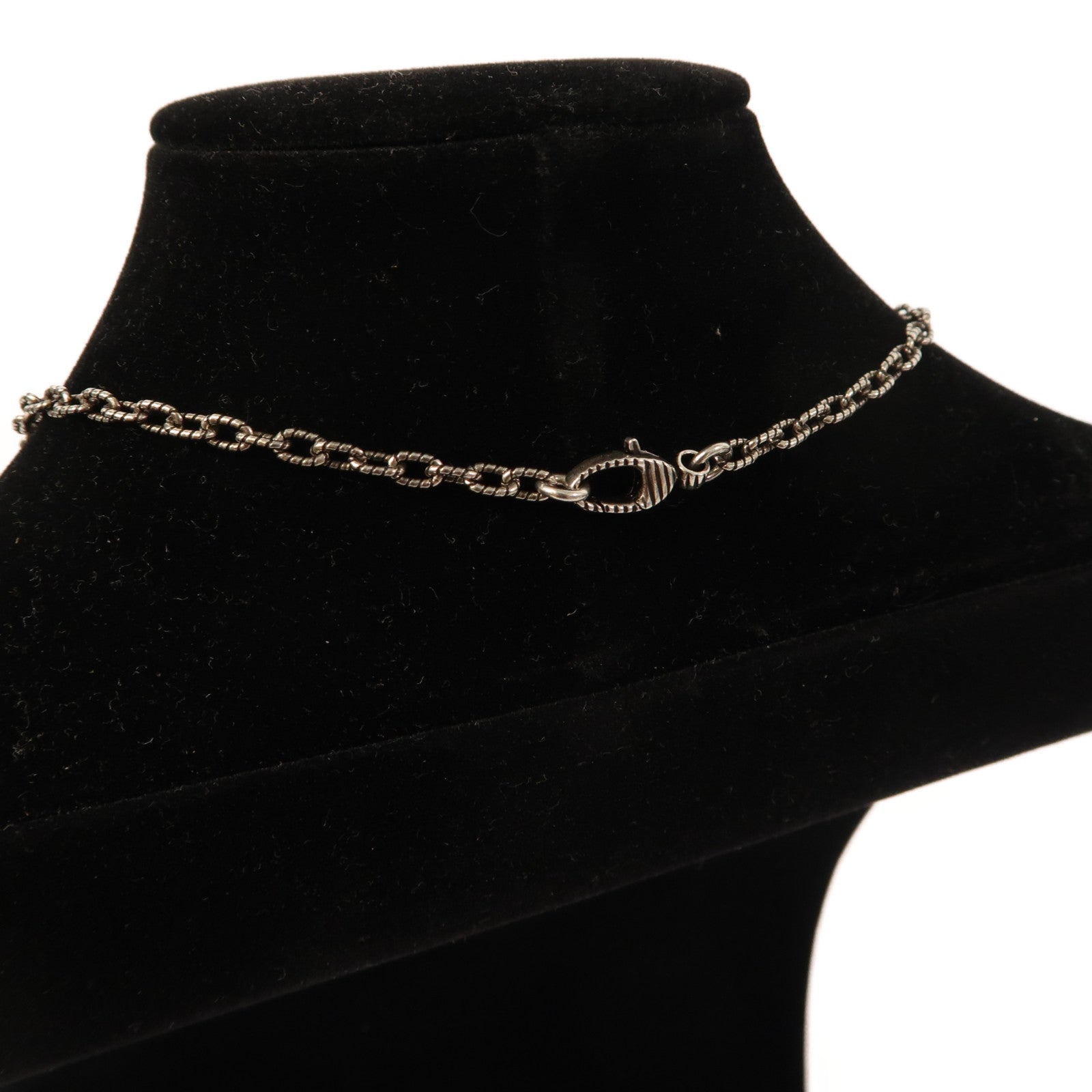 GUCCI 925純銀Interlocking Pendant Necklace項鍊銀色