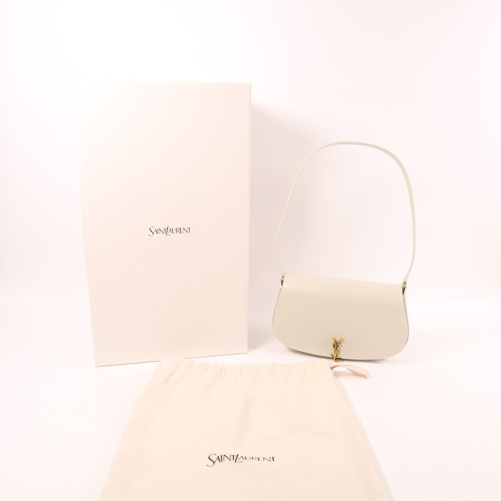 YVES SAINT LAURENT 牛皮皮革Mini Voltaire金扣肩背袋