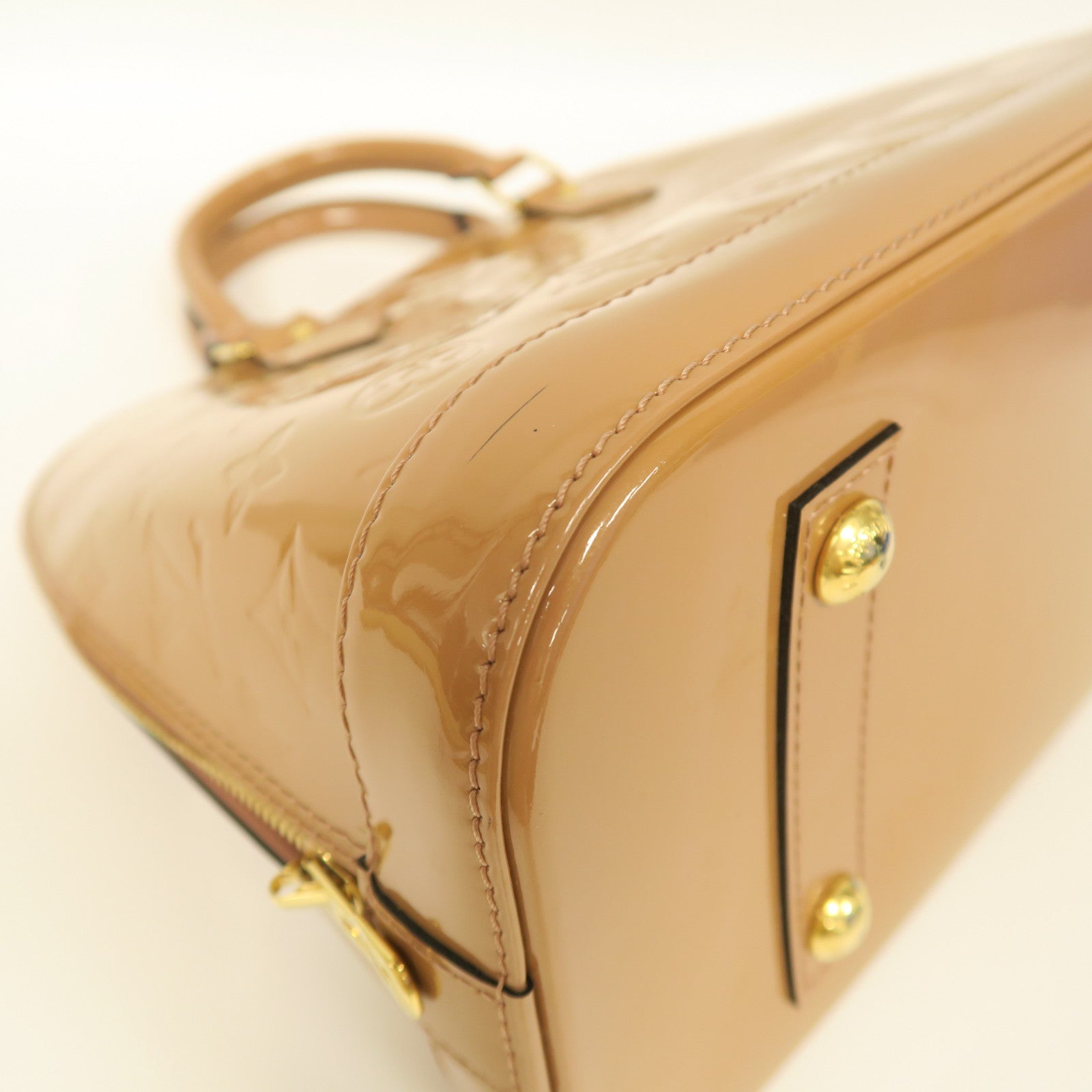 LOUIS VUITTON **【激減優惠】Vernis Alma PM金扣手挽袋啡色
