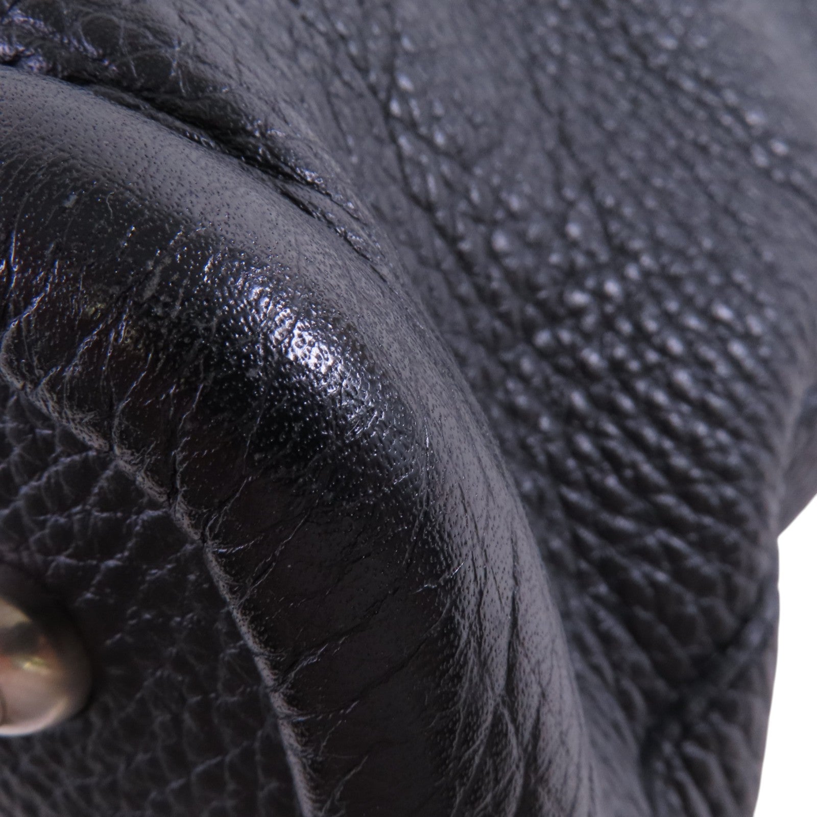 TOD'S 牛皮皮革Hand Bag銀扣手挽袋