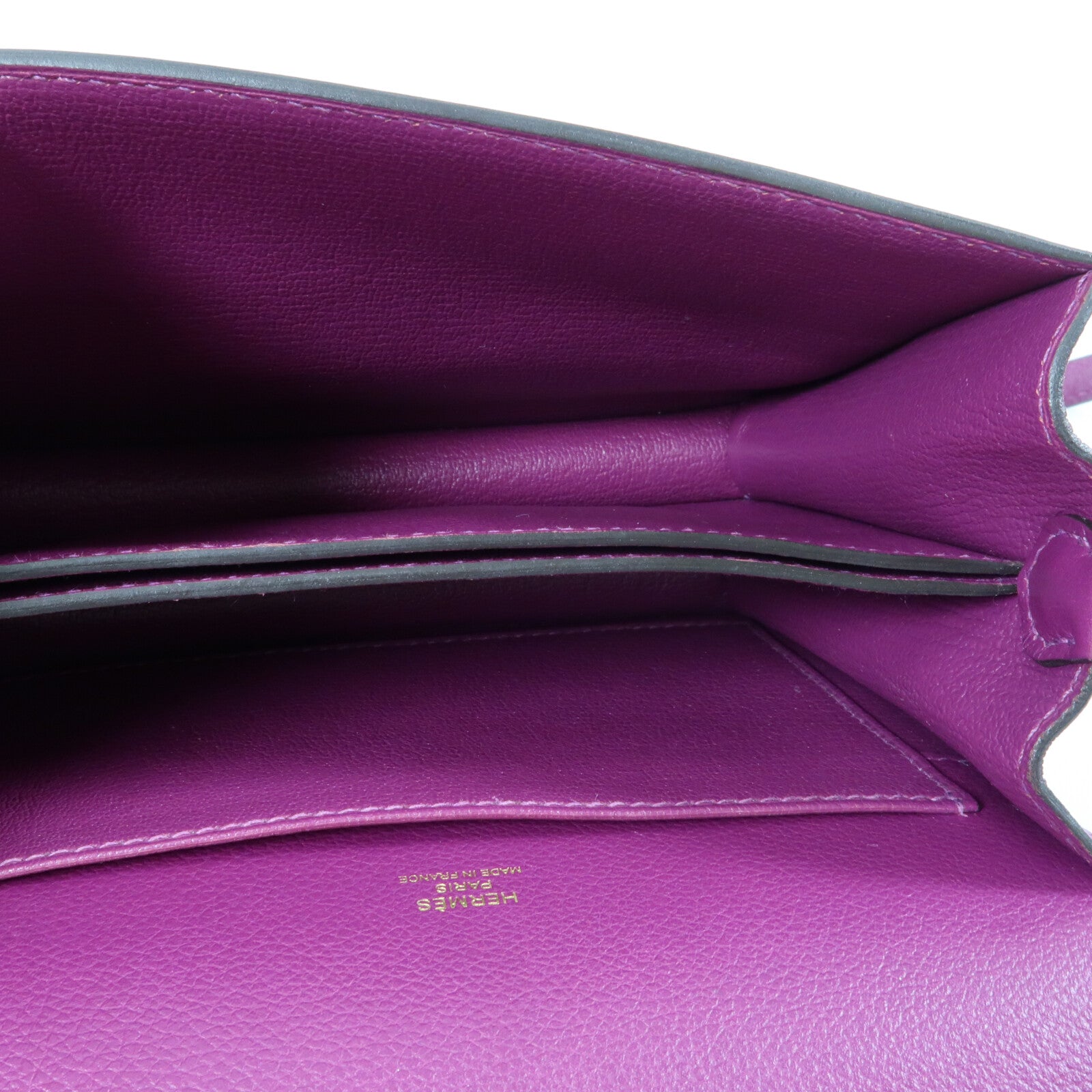 HERMES Evercolor皮革Mini Roulis金扣肩背袋Anemone