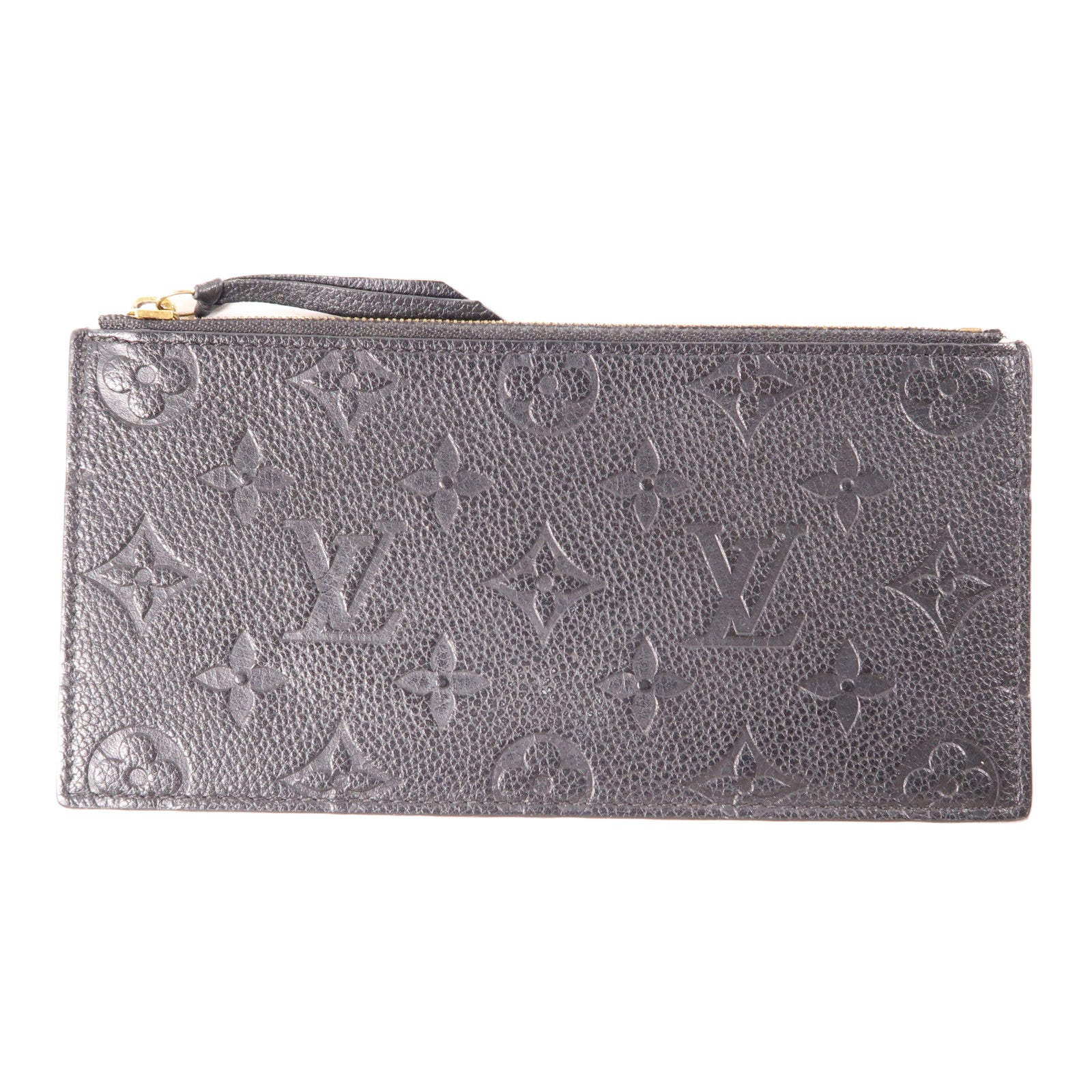 LOUIS VUITTON Monogram Empreinte Felicie Pochette 金扣鏈帶肩背袋黑色