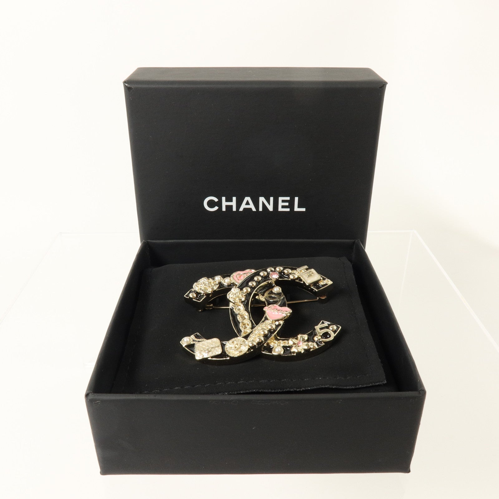 CHANEL 金屬/PVC Brooch胸針