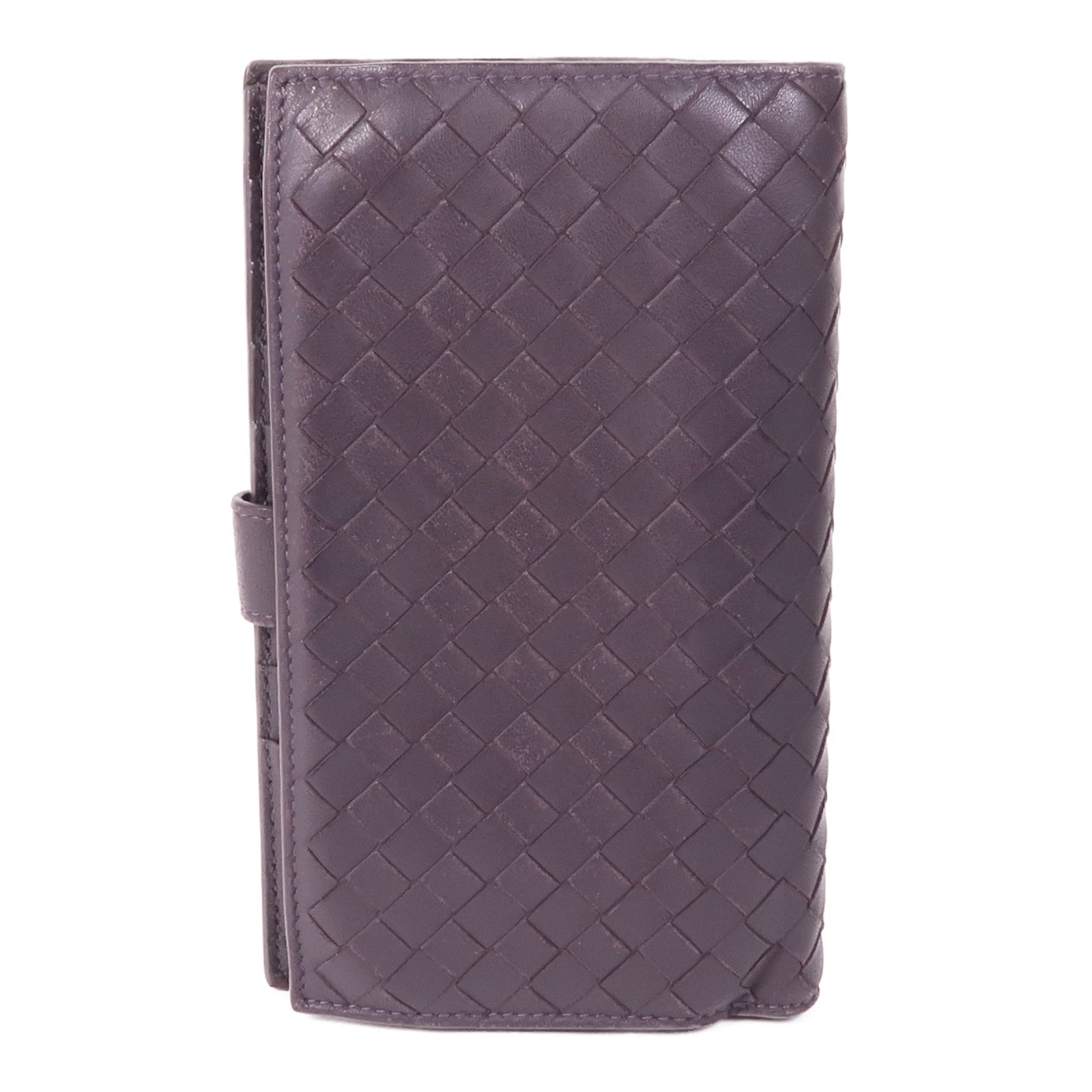 BOTTEGA VENETA 織紋皮革Wallet銀扣錢包