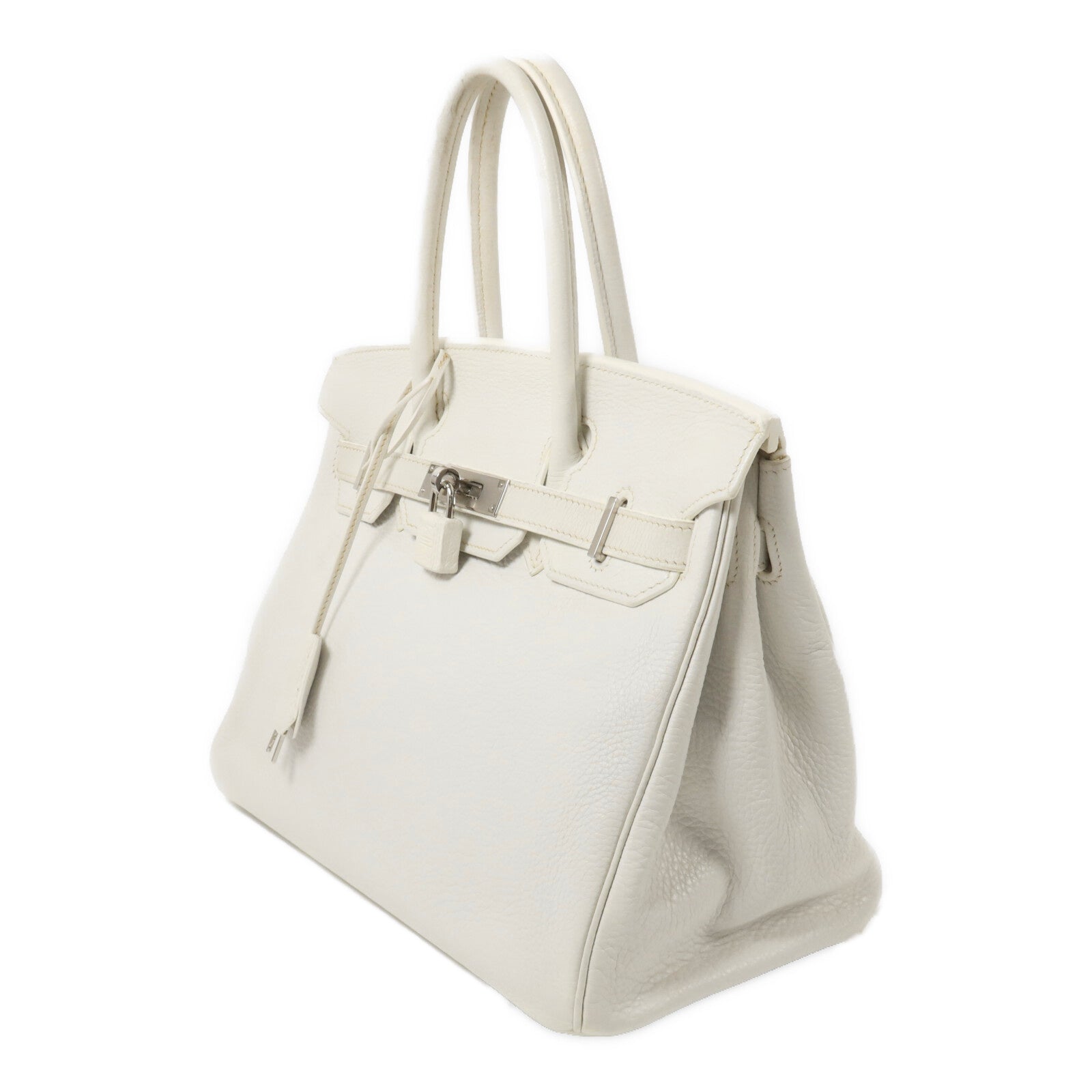 HERMES Togo皮革Birkin 30手挽袋Blanc