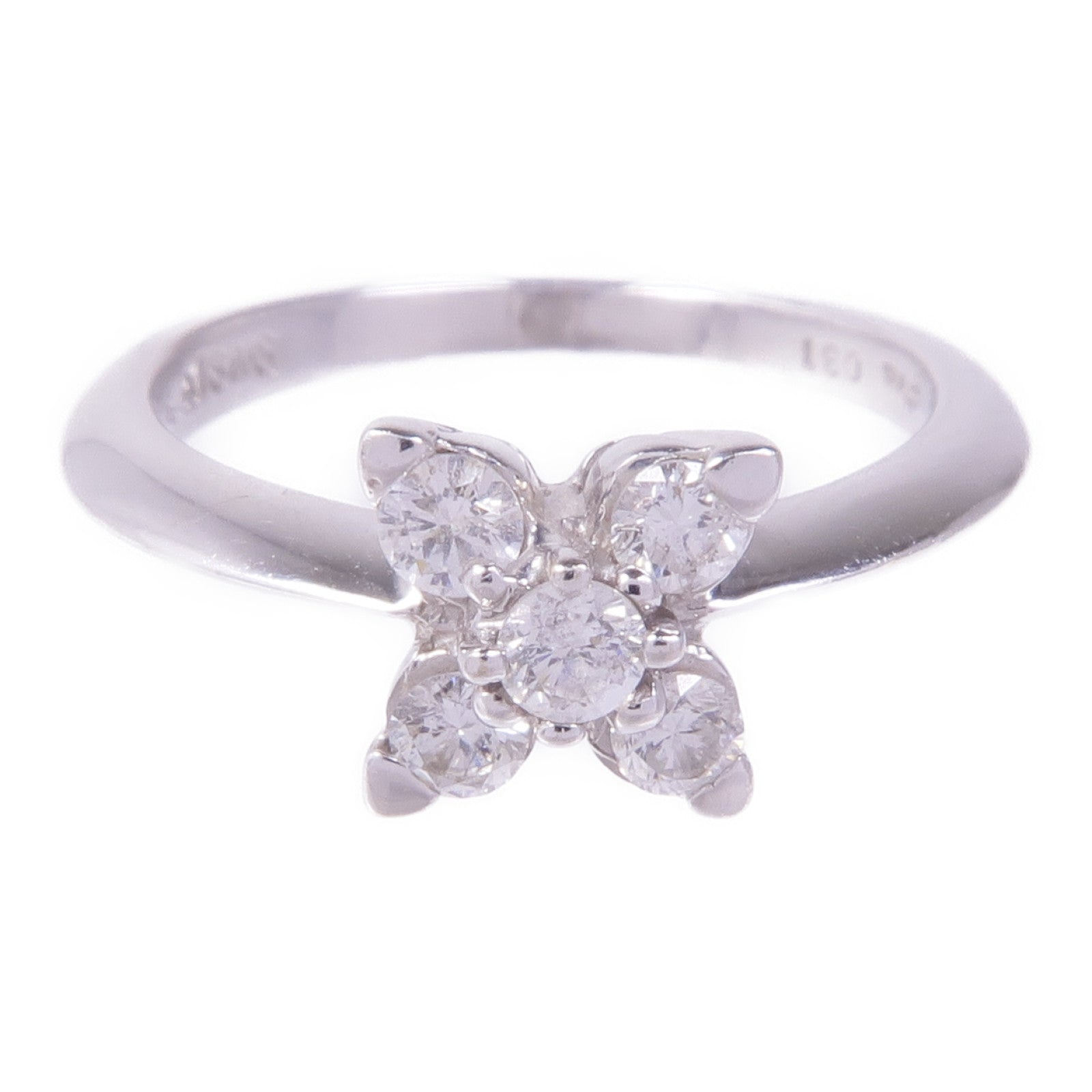 JEWELRY 【激減優惠】18K白金Diamond Ring鑽石戒指US#4.75