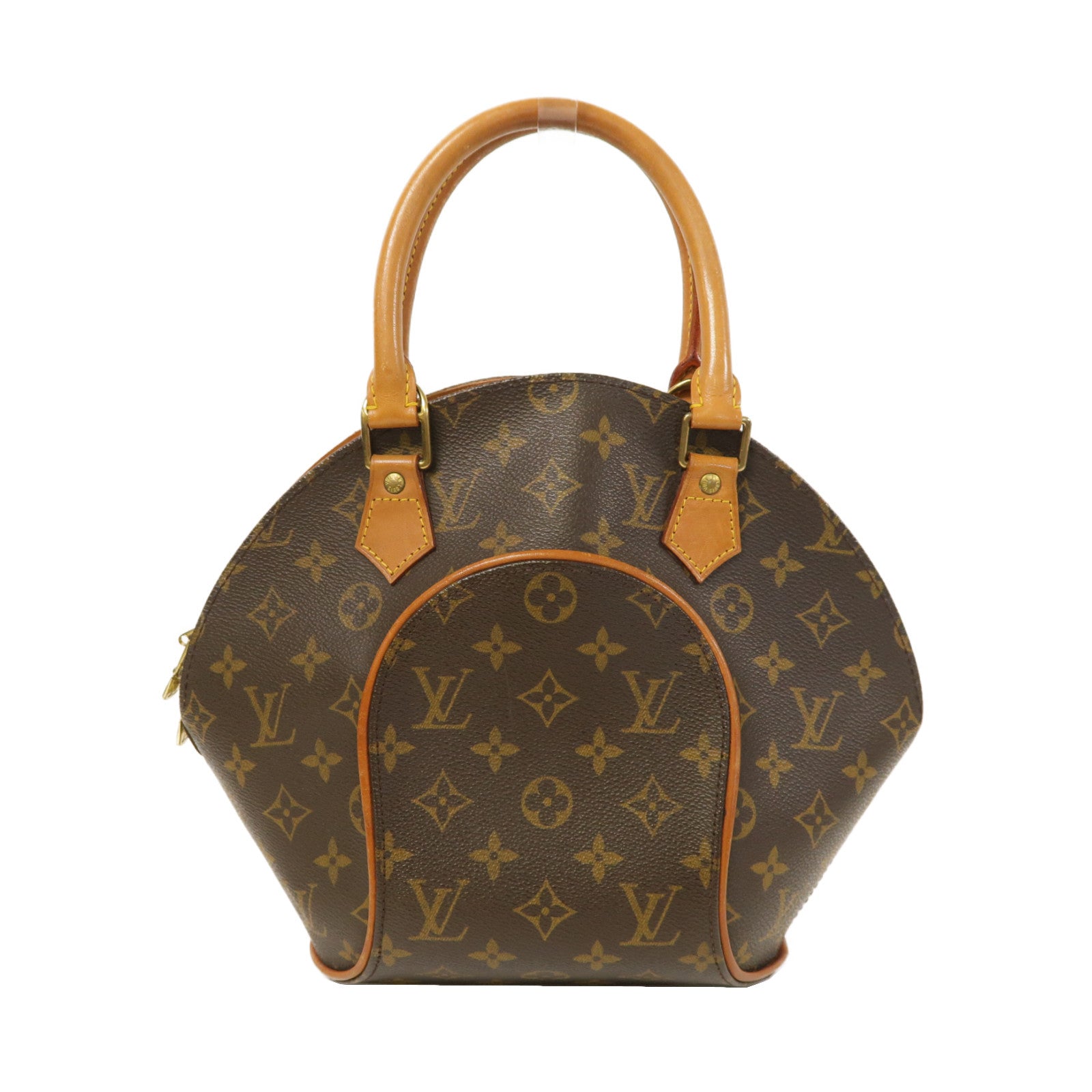 LOUIS VUITTON Monogram Elipse PM金扣手挽袋啡色
