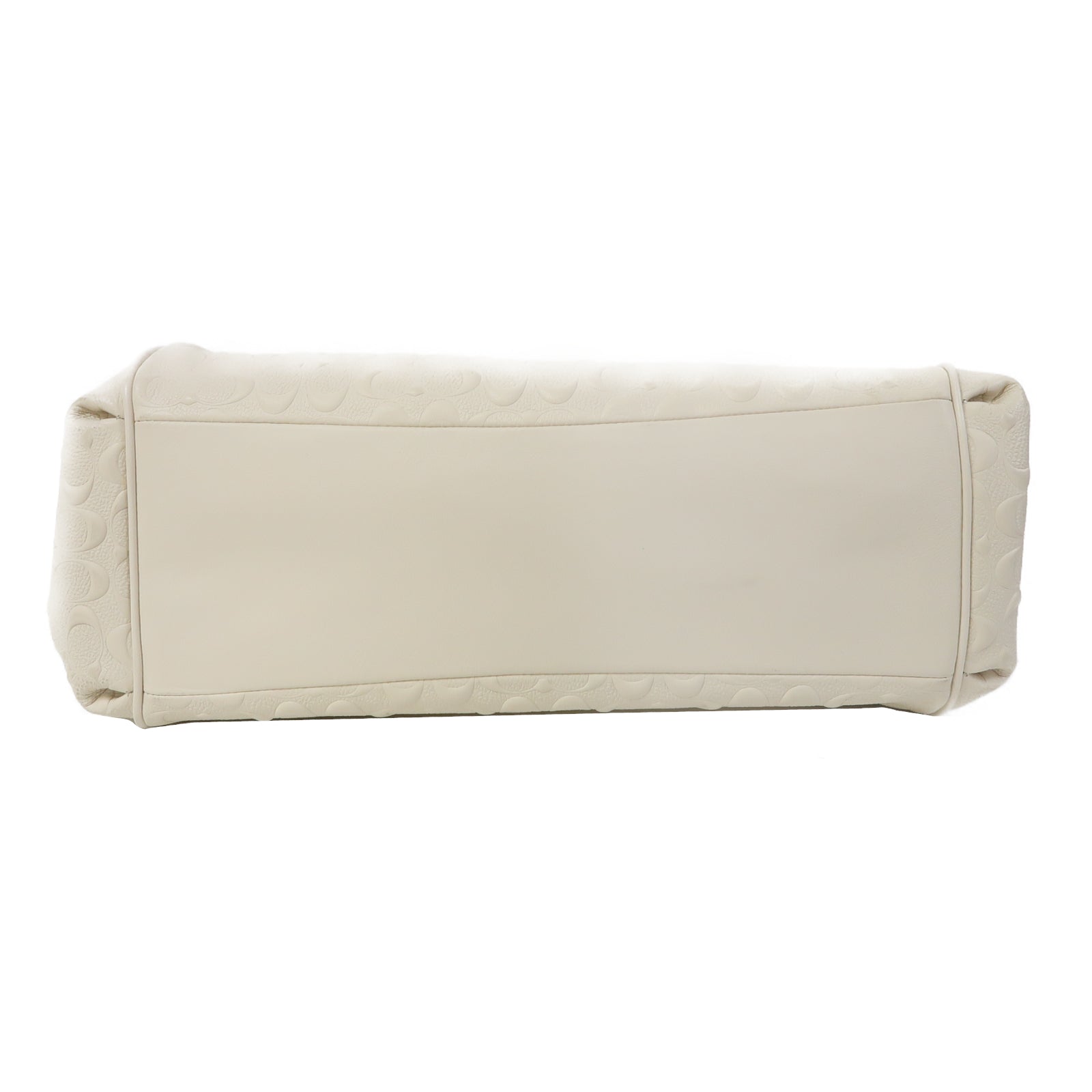 COACH 牛皮皮革Shoulder Bag金扣肩背袋白色