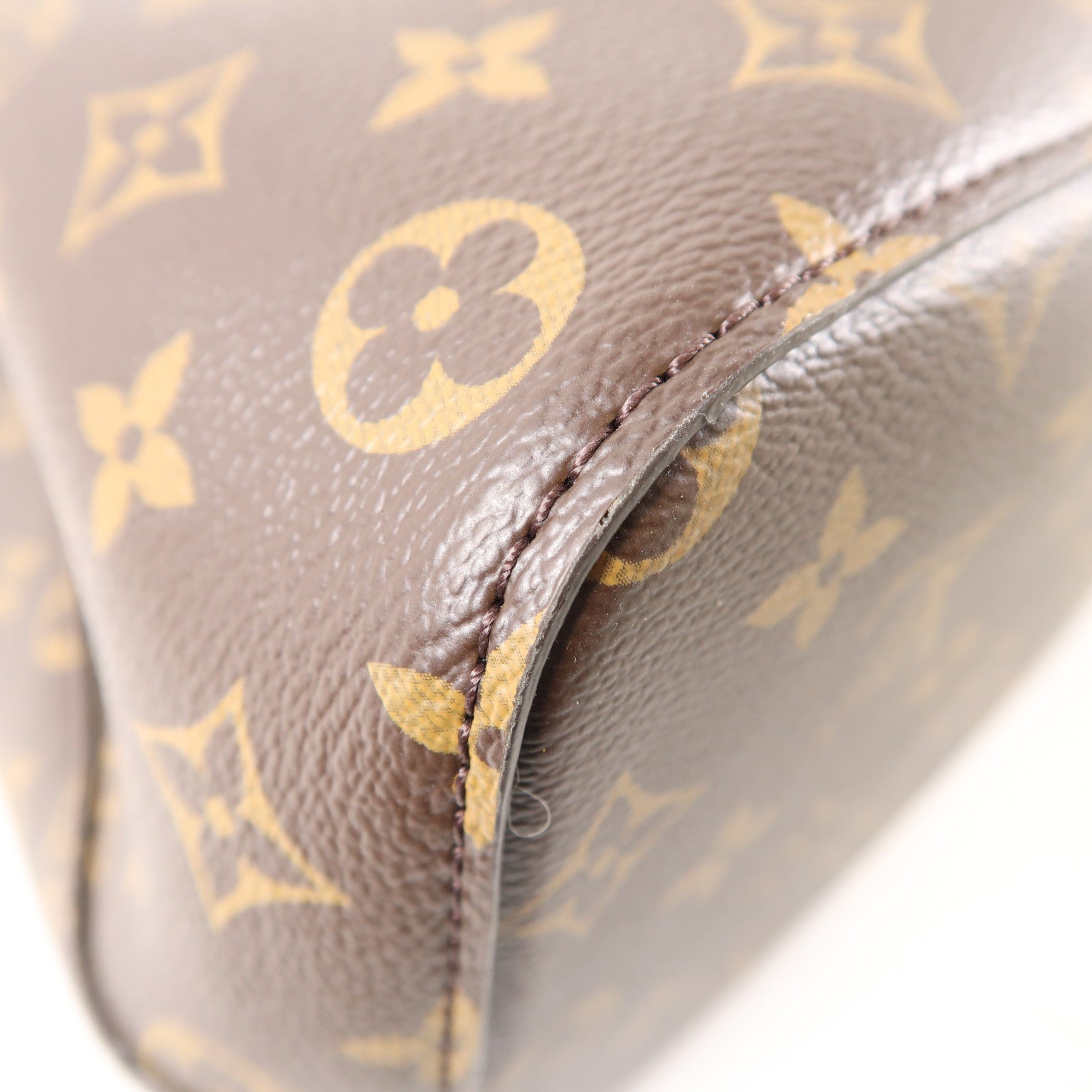 LOUIS VUITTON Monogram NeoNoe MM金扣肩背袋棕色/粉紅色