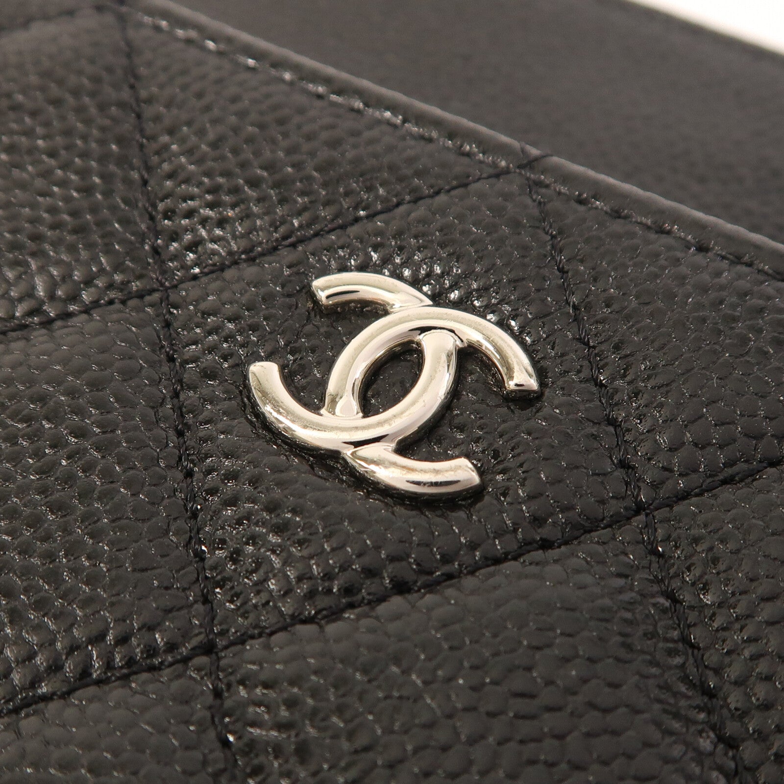 CHANEL 牛皮皮革Clutch Bag銀扣手拿包
