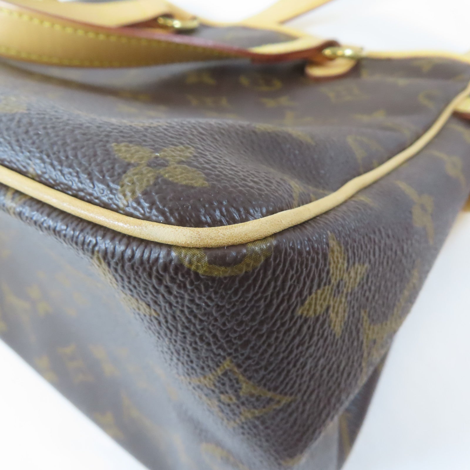 LOUIS VUITTON Monogram Batignolles金扣手挽袋啡色