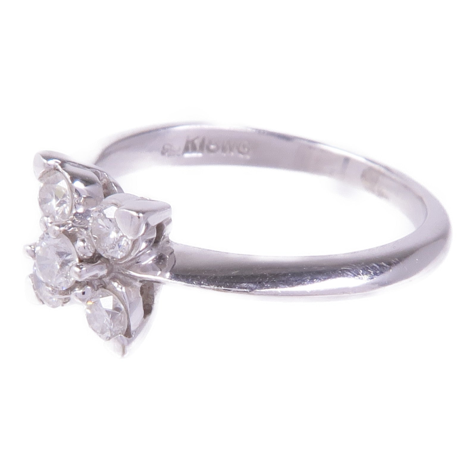 JEWELRY 【激減優惠】18K白金Diamond Ring鑽石戒指US#4.75
