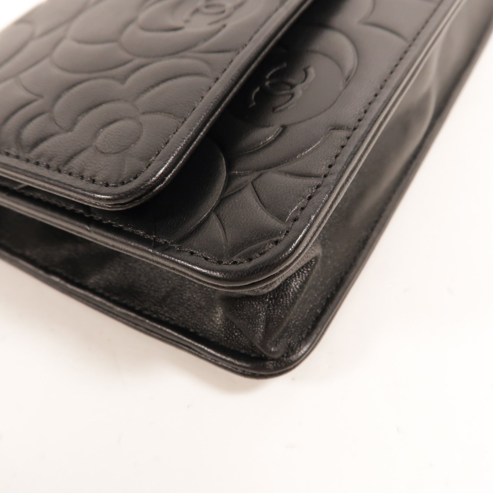 CHANEL 羊皮皮革WOC Wallet On Chain鏈帶肩背袋