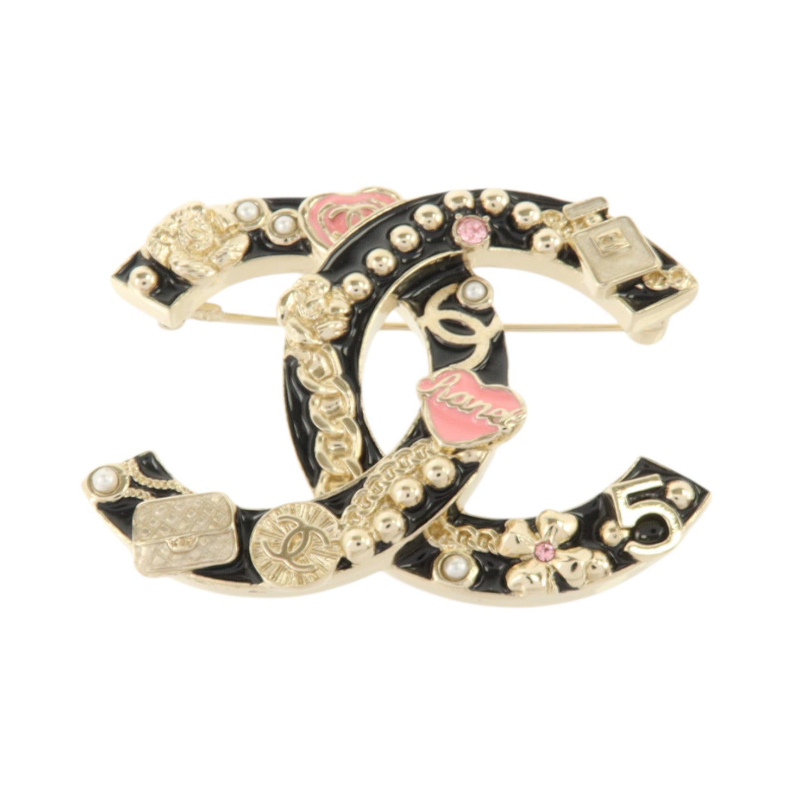 CHANEL 金屬/PVC Brooch胸針