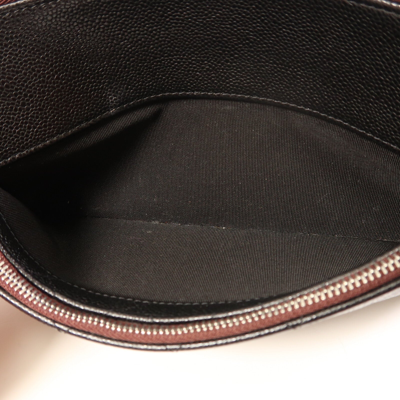 CHANEL 牛皮皮革Clutch Bag銀扣手拿包
