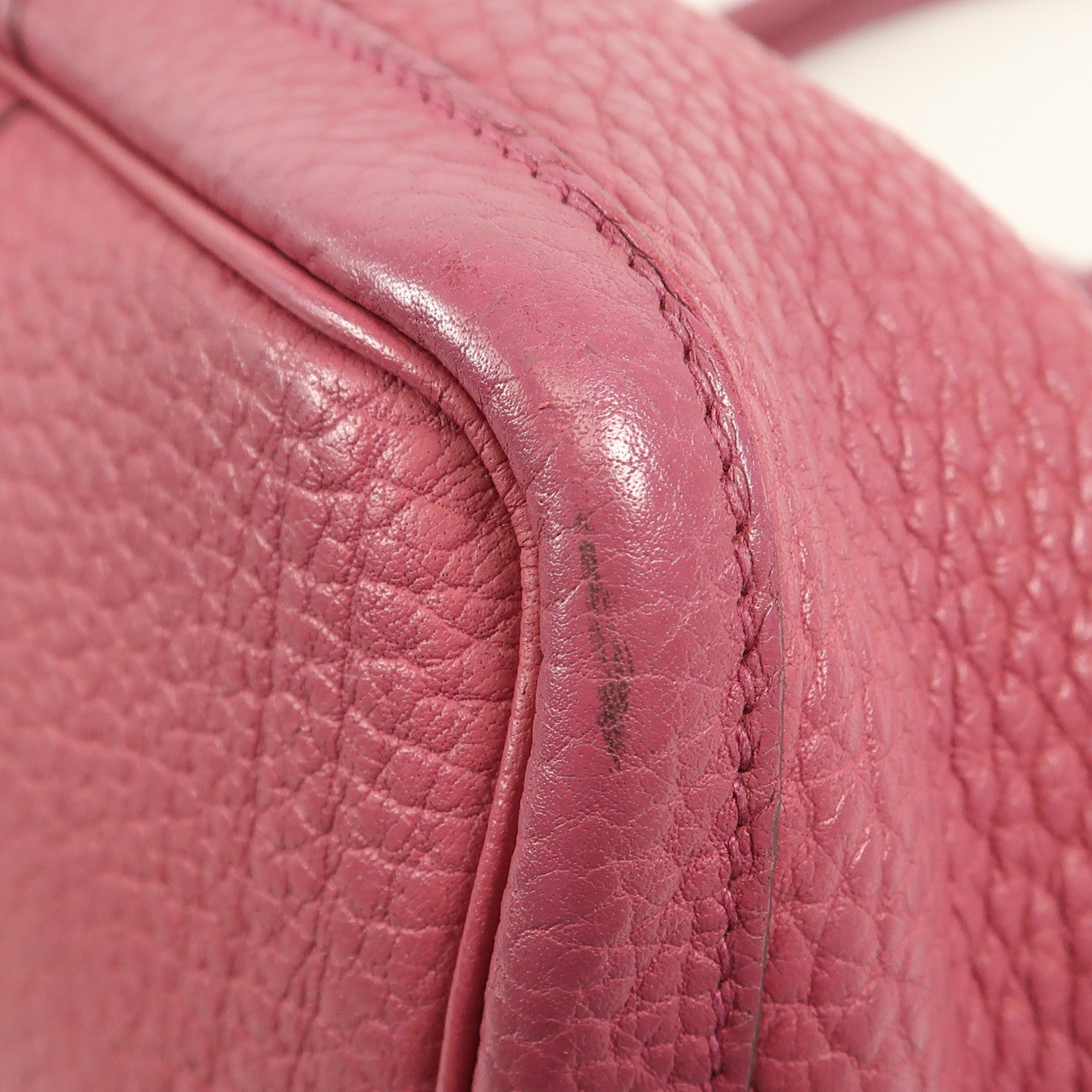 HERMES Fjord皮革Garden Party PM銀扣手挽袋Tosca