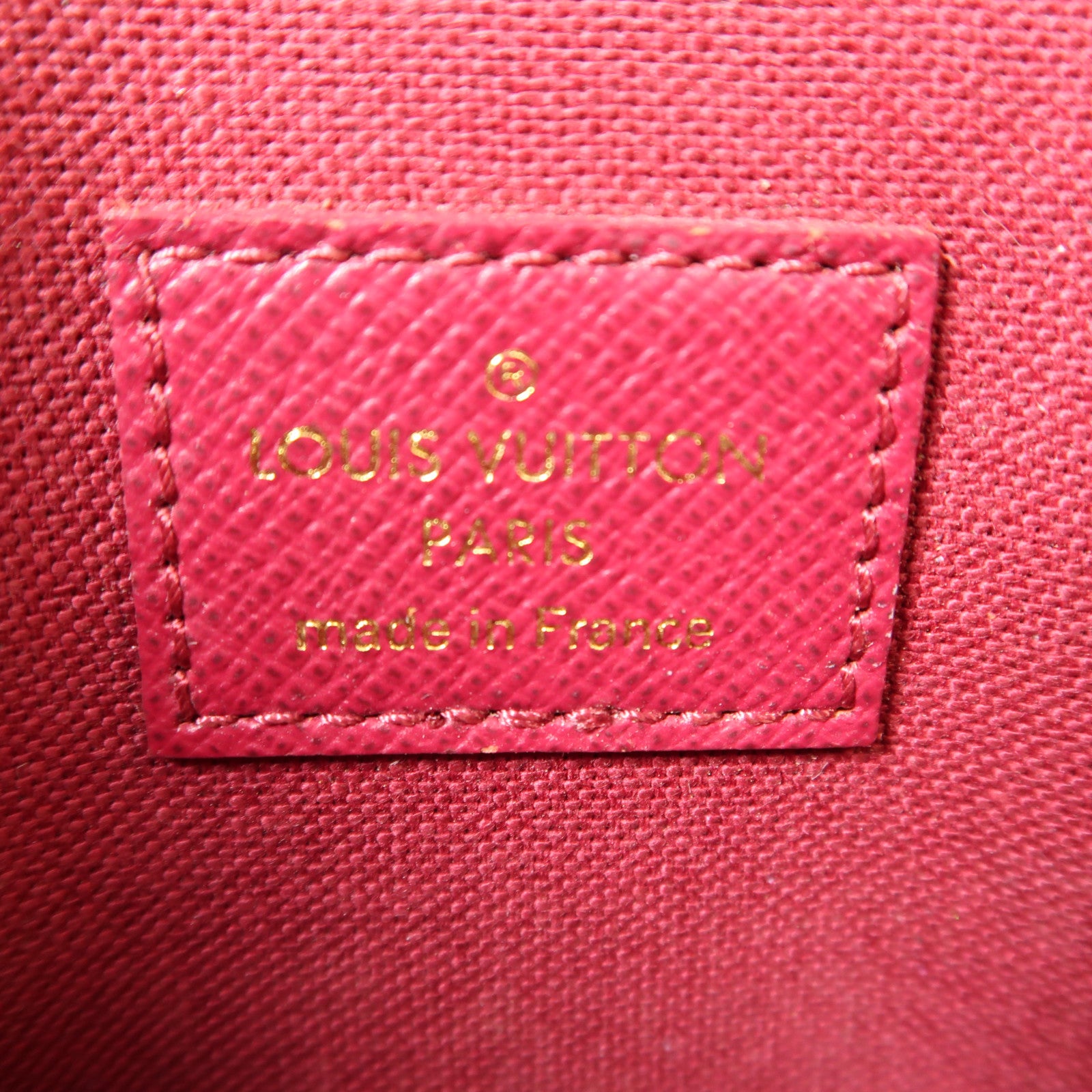 LOUIS VUITTON Monogram Pochette Felicie金扣鏈帶肩背袋棕色