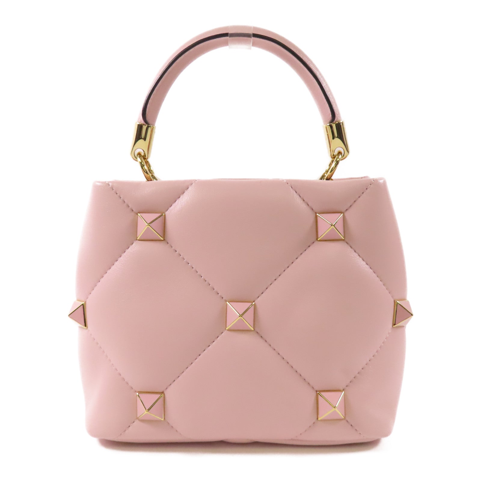 Valentino 牛皮皮革Roman Stud 2 Way Bag金扣鏈帶手挽肩背兩用袋
