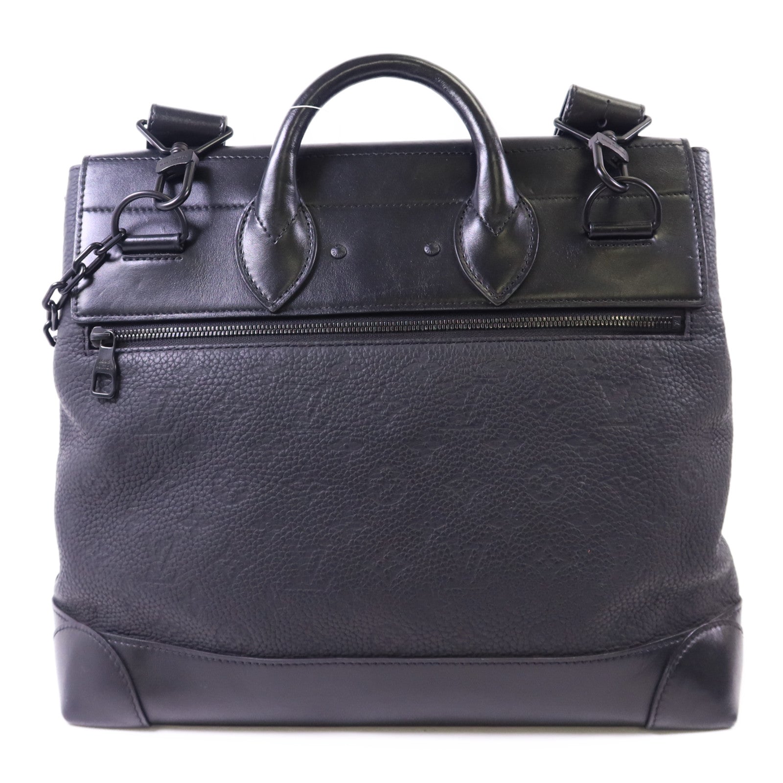 LOUIS VUITTON Taurillon Steamer PM手挽肩背兩用袋