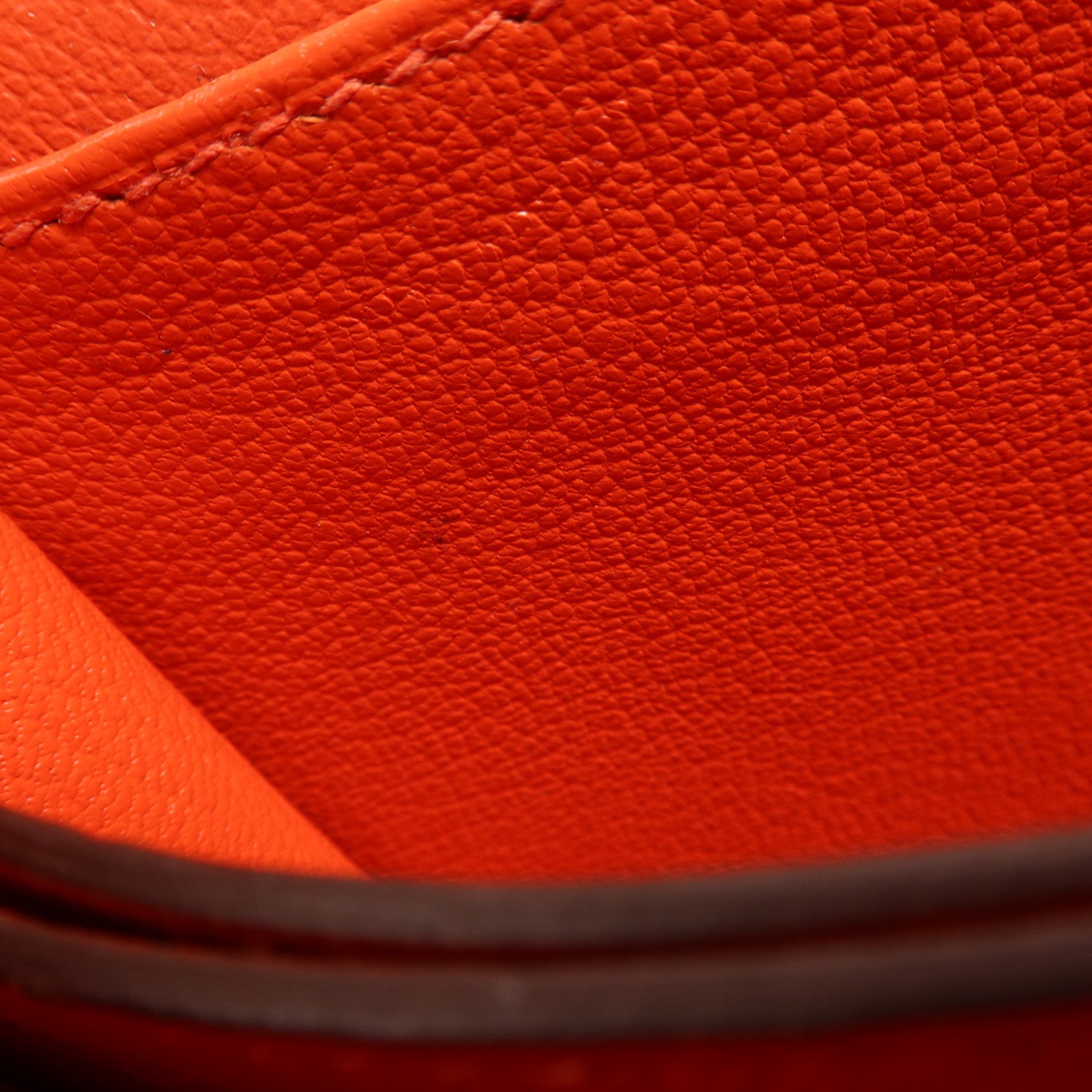 HERMES Evercolor皮革Mini Roulis金扣肩背袋Cuivre/Capucine