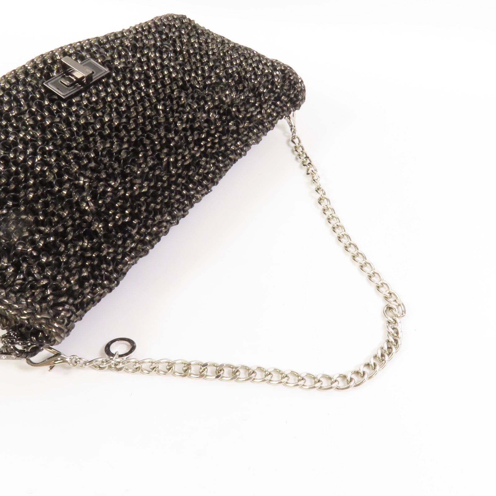 ANTEPRIMA PVC Shoulder Bag銀扣鏈帶肩背袋