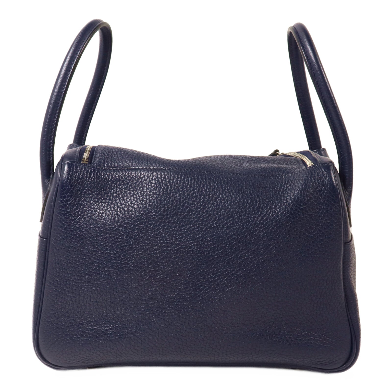 HERMES Clemence皮革Lindy 26手挽肩背兩用袋Bleu Nuit
