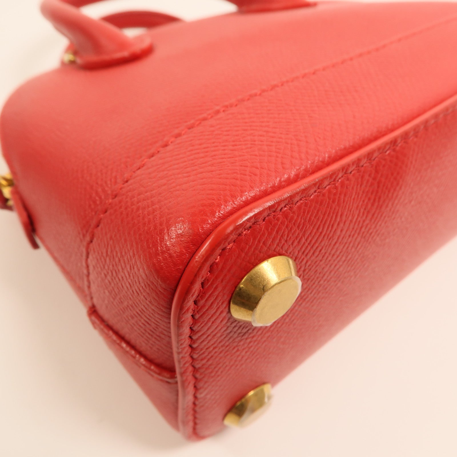 BALENCIAGA 牛皮皮革XXS Ville Top Handle Bag金扣手挽肩背兩用袋