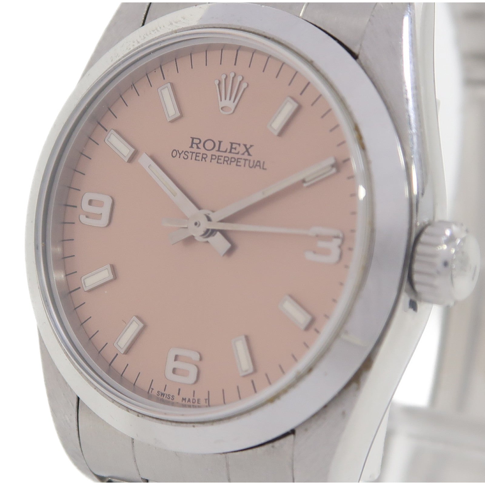ROLEX Oyster Perpetual 31mm不鏽鋼手錶自動機芯粉紅色