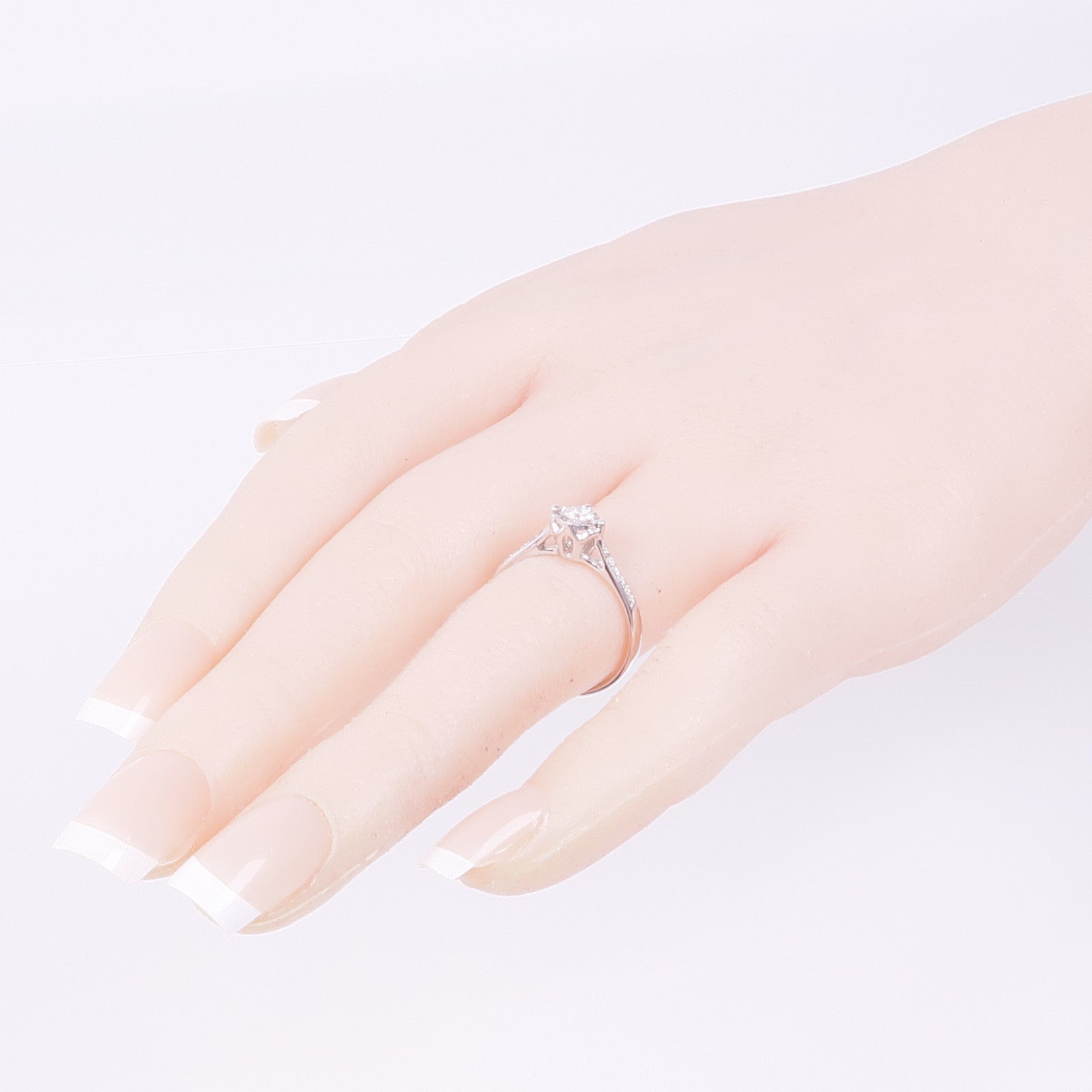 JEWELRY 【激減優惠】18K白金Diamond Ring鑽石戒指US#6.5