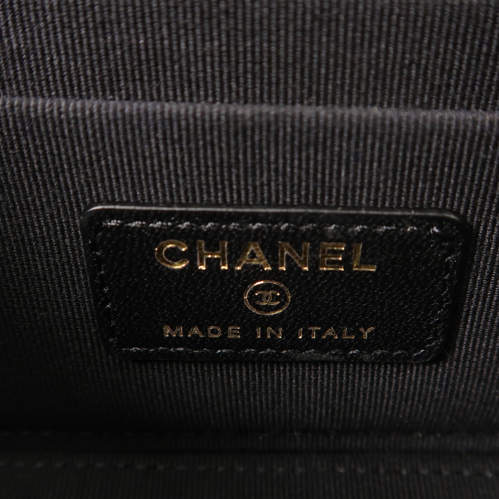 CHANEL 羊皮皮革Top Handle Vanity Case金扣鏈帶手挽肩背兩用袋