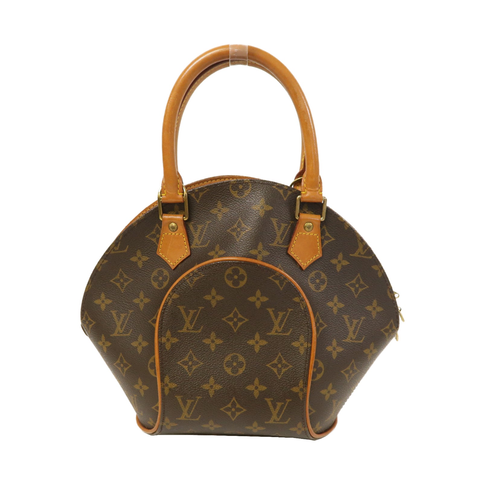 LOUIS VUITTON Monogram Elipse PM金扣手挽袋啡色