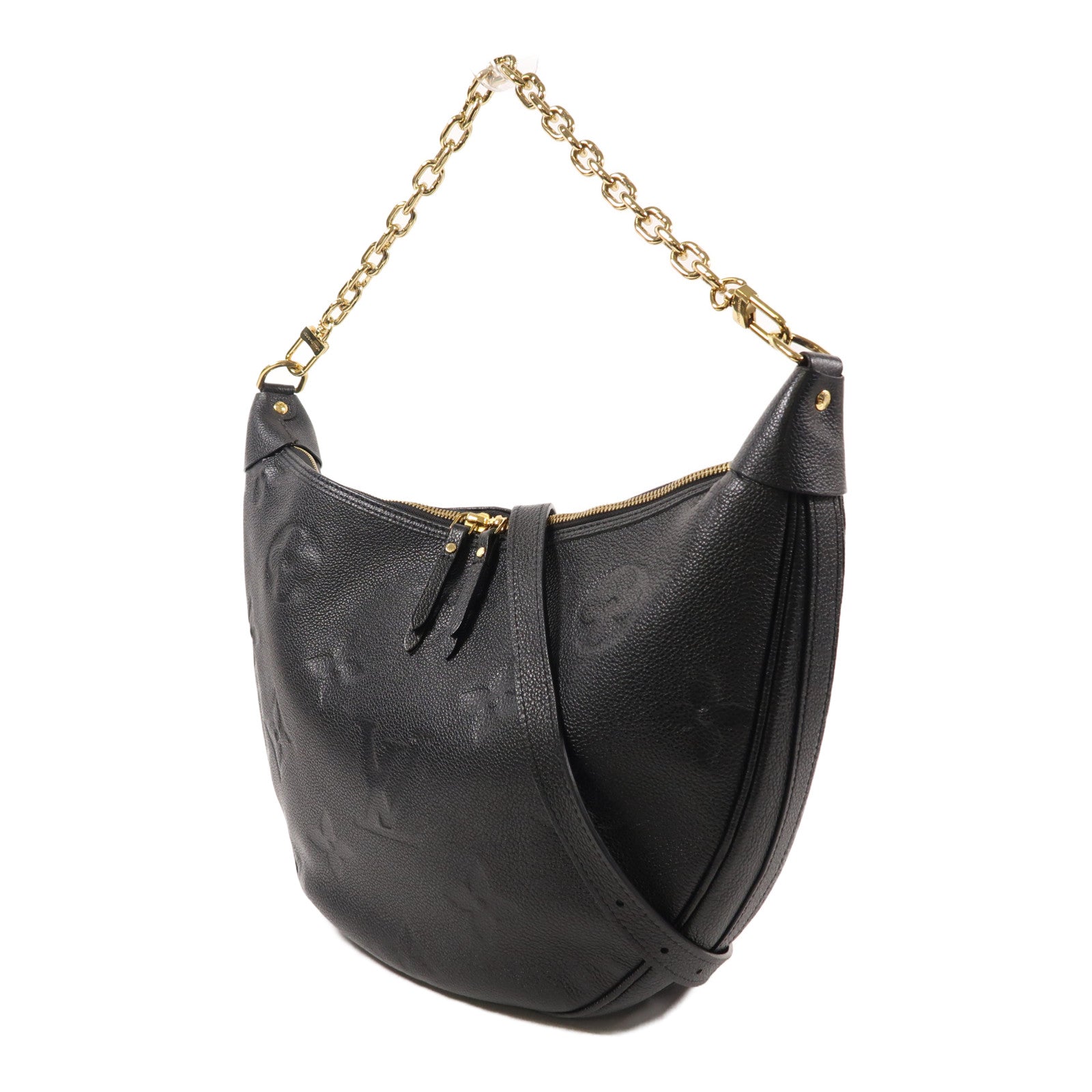 LOUIS VUITTON Monogram Empreinte Loop Hobo金扣手挽肩背兩用袋