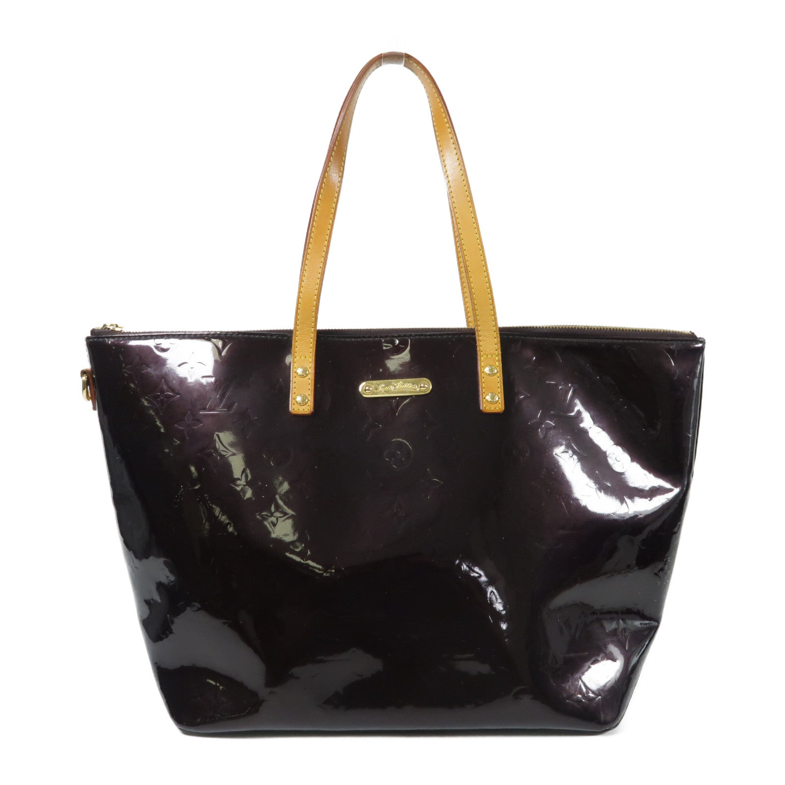 LOUIS VUITTON Vernis Bellevue GM金扣肩背袋