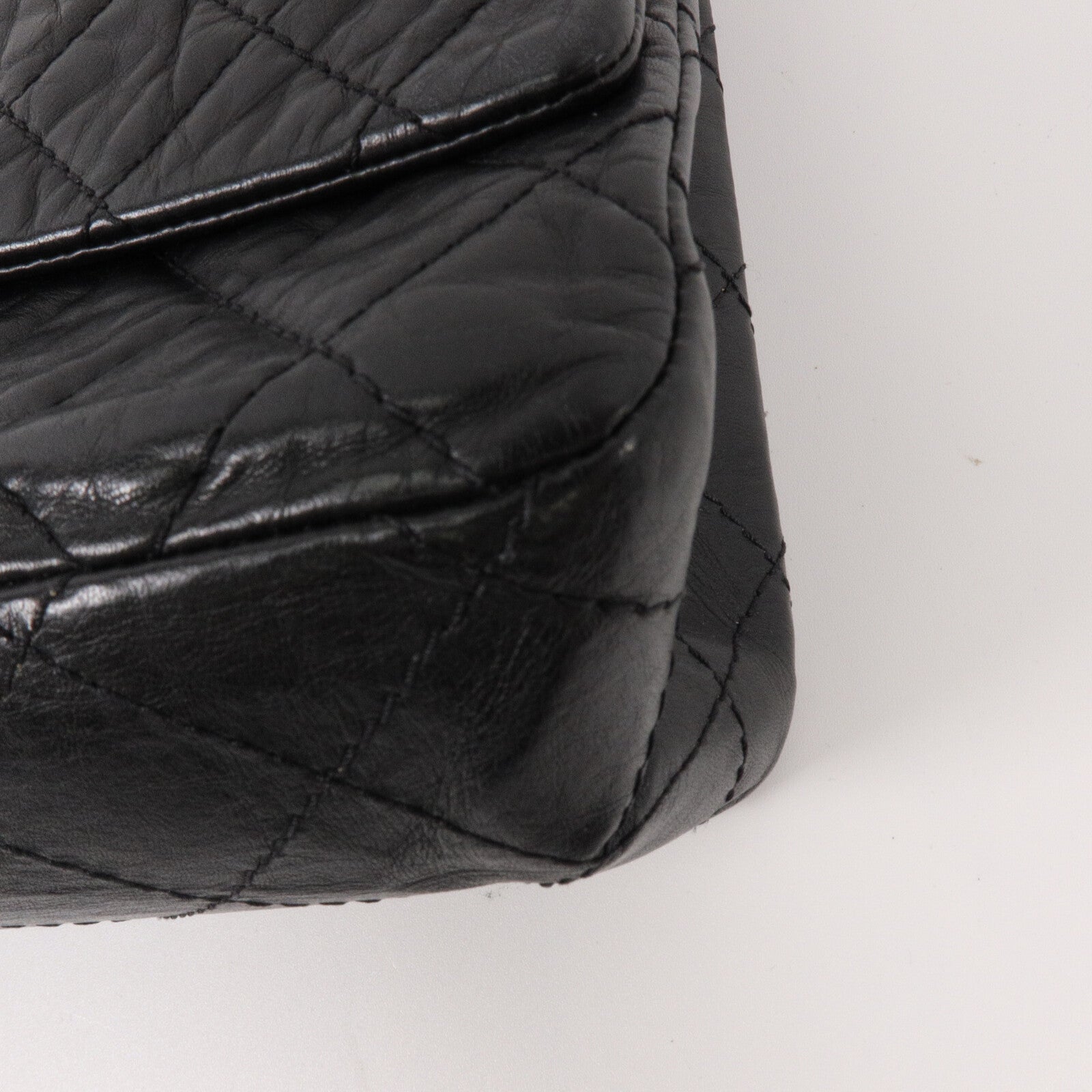 CHANEL 牛皮皮革2.55 Large鏈帶肩背袋