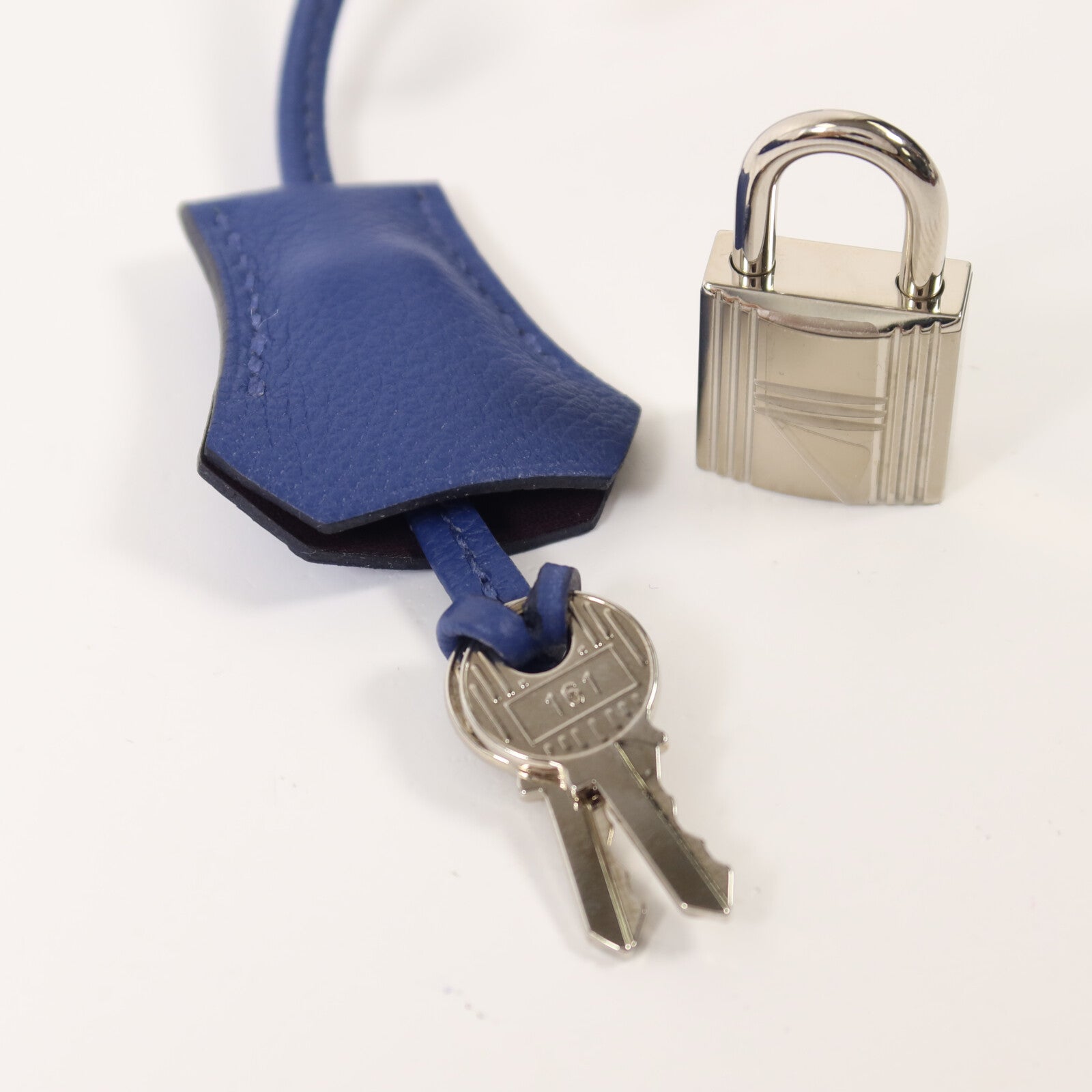 HERMES Evercolor皮革Bolide 25手挽肩背兩用袋Bleu Saphir/Cassis