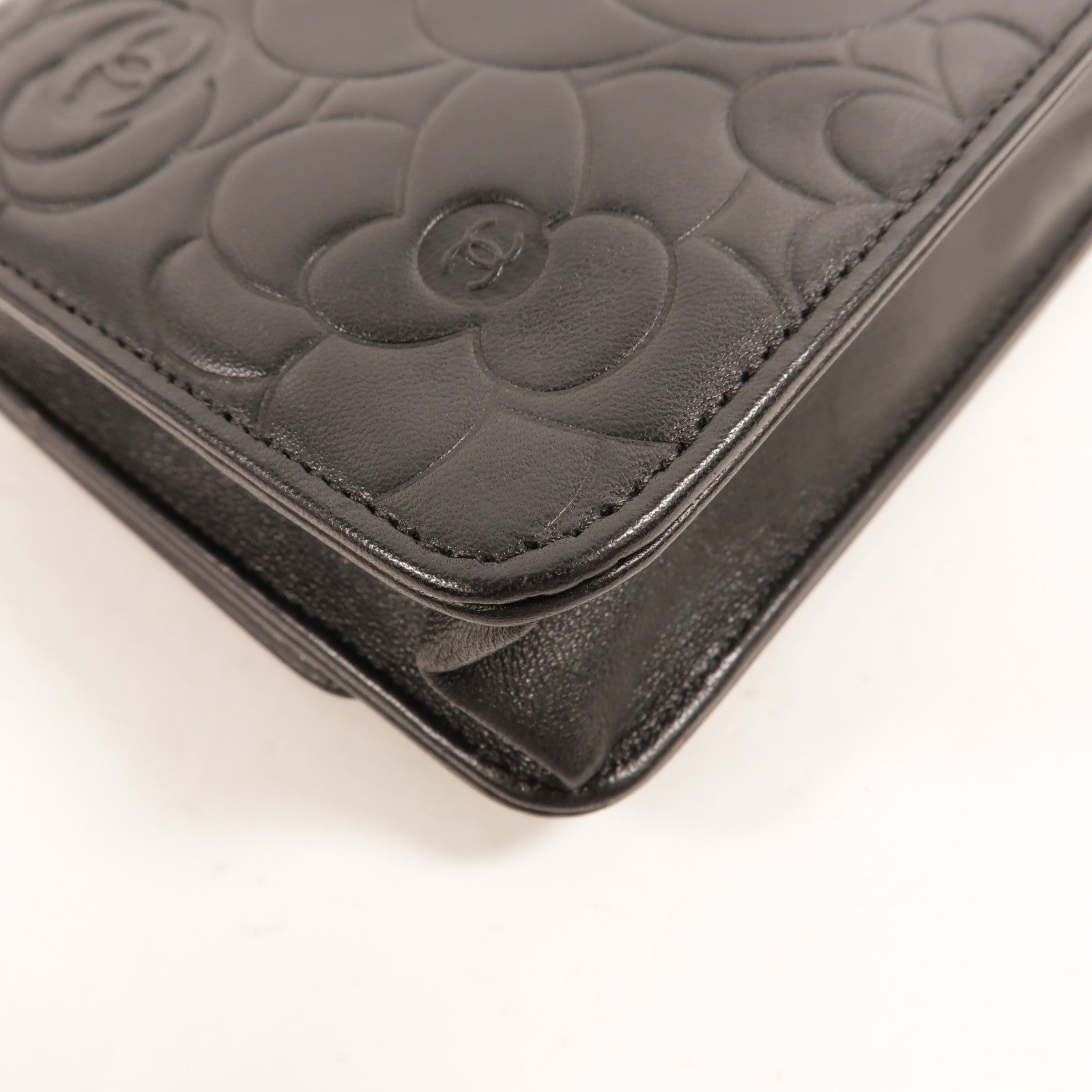 CHANEL 羊皮皮革WOC Wallet On Chain鏈帶肩背袋