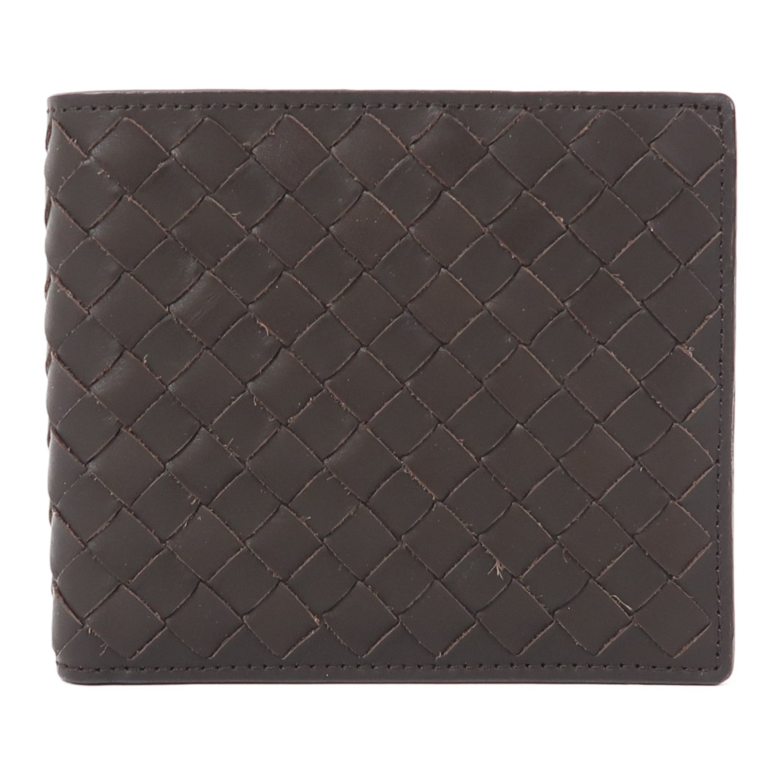BOTTEGA VENETA 織紋牛皮皮革Wallet錢包啡色