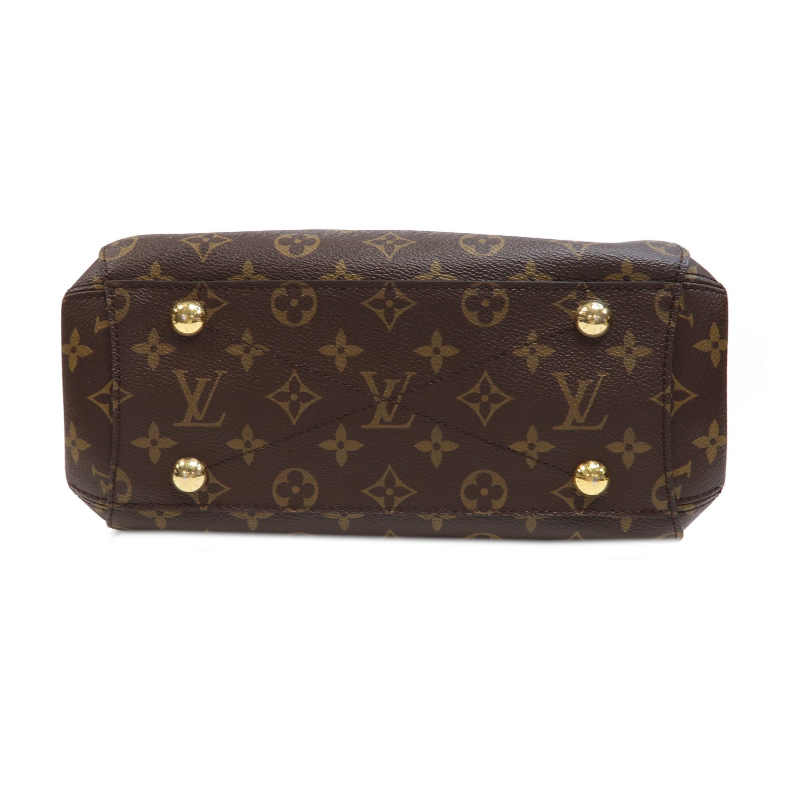LOUIS VUITTON Monogram Montaigne BB金扣手挽肩背兩用袋啡色