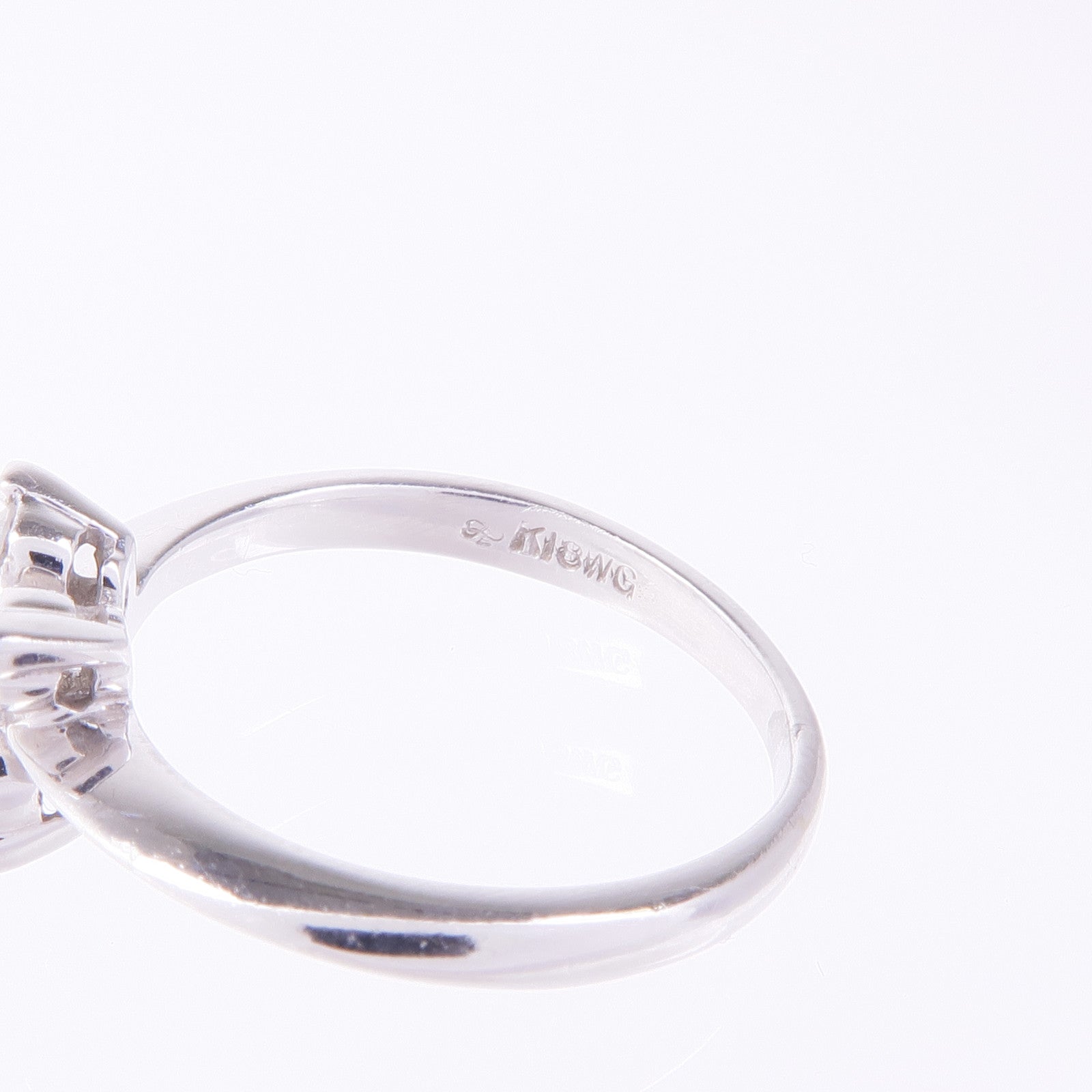 JEWELRY 【激減優惠】18K白金Diamond Ring鑽石戒指US#4.75