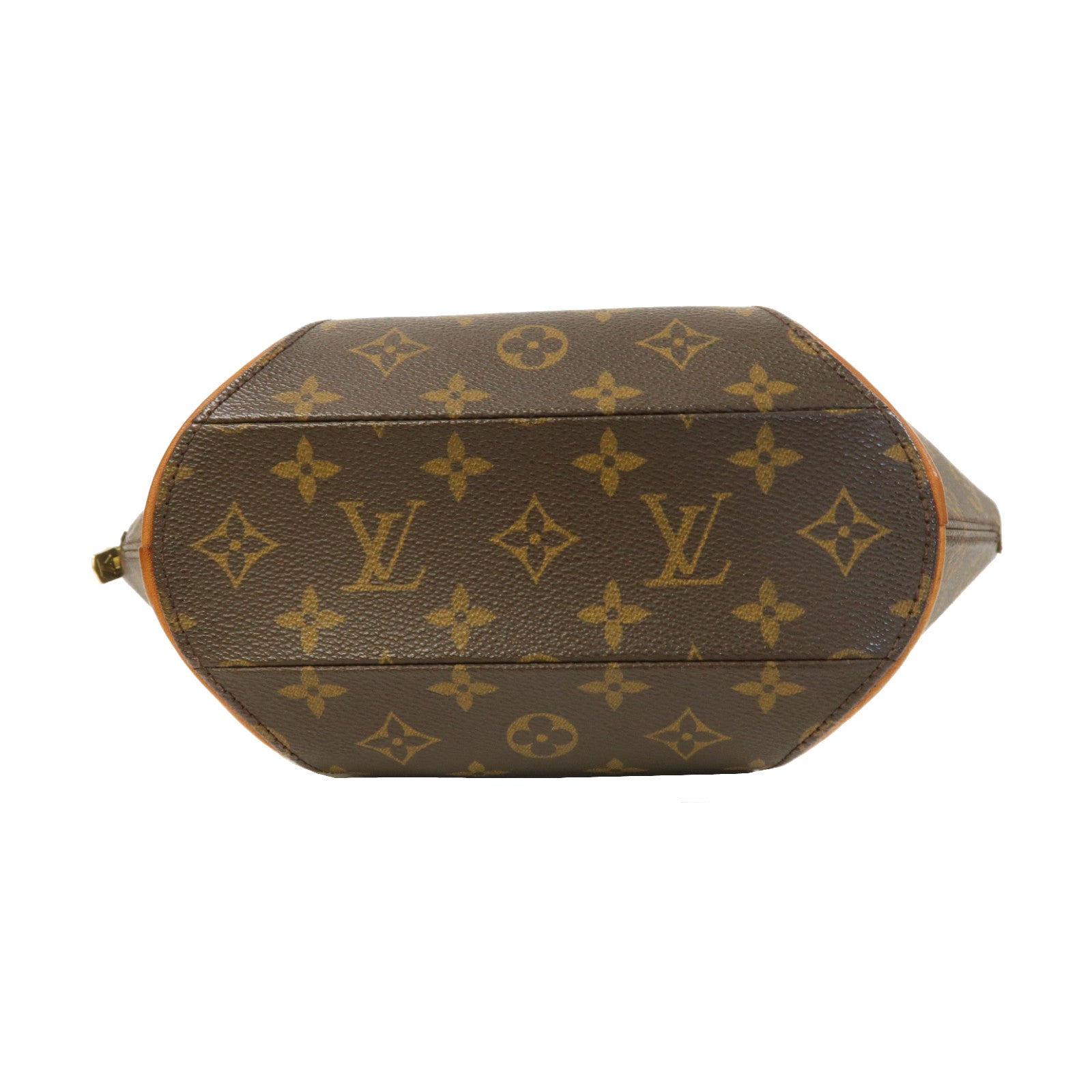 LOUIS VUITTON Monogram Elipse PM金扣手挽袋啡色
